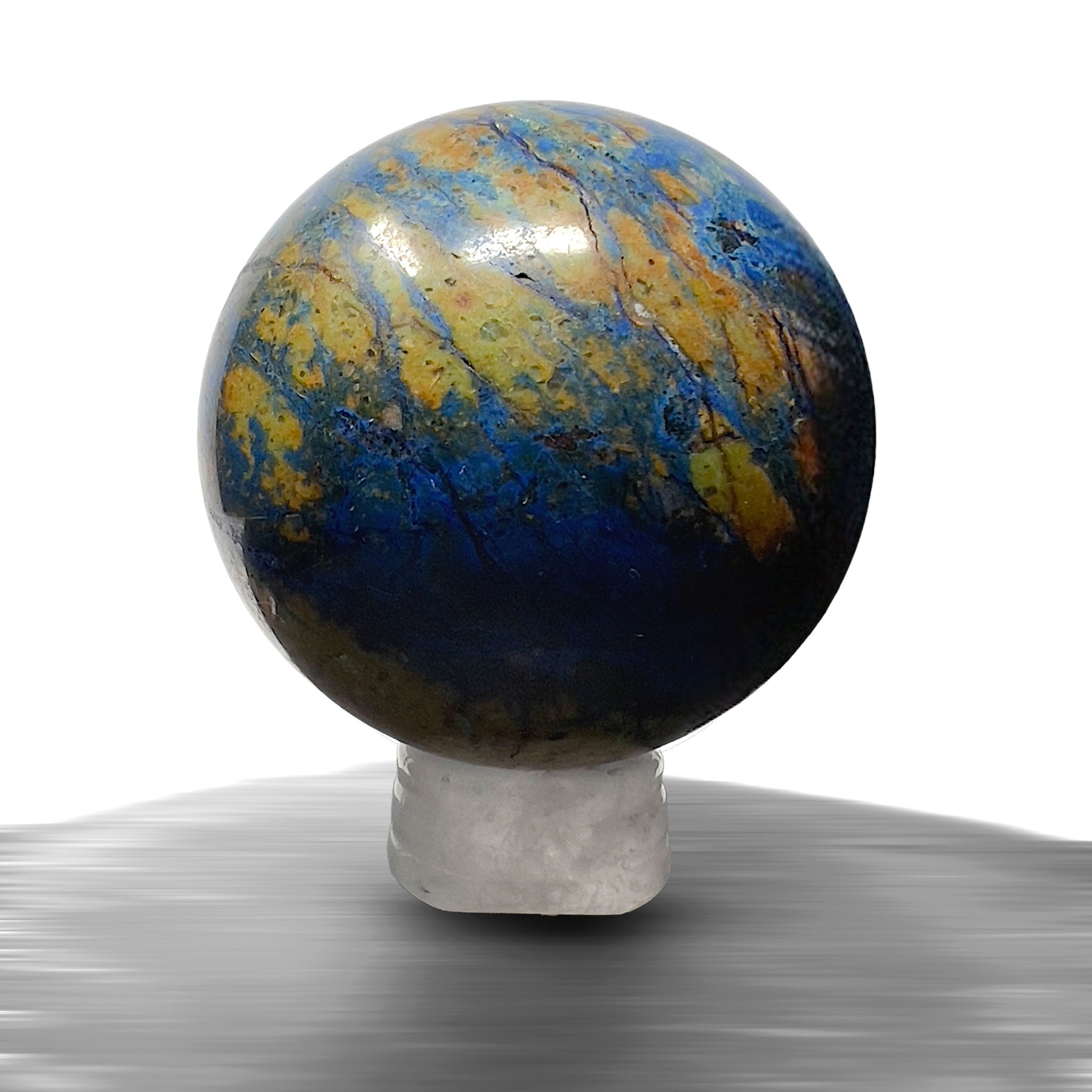 #piezas únicas_esfera crisocola con azurita 1