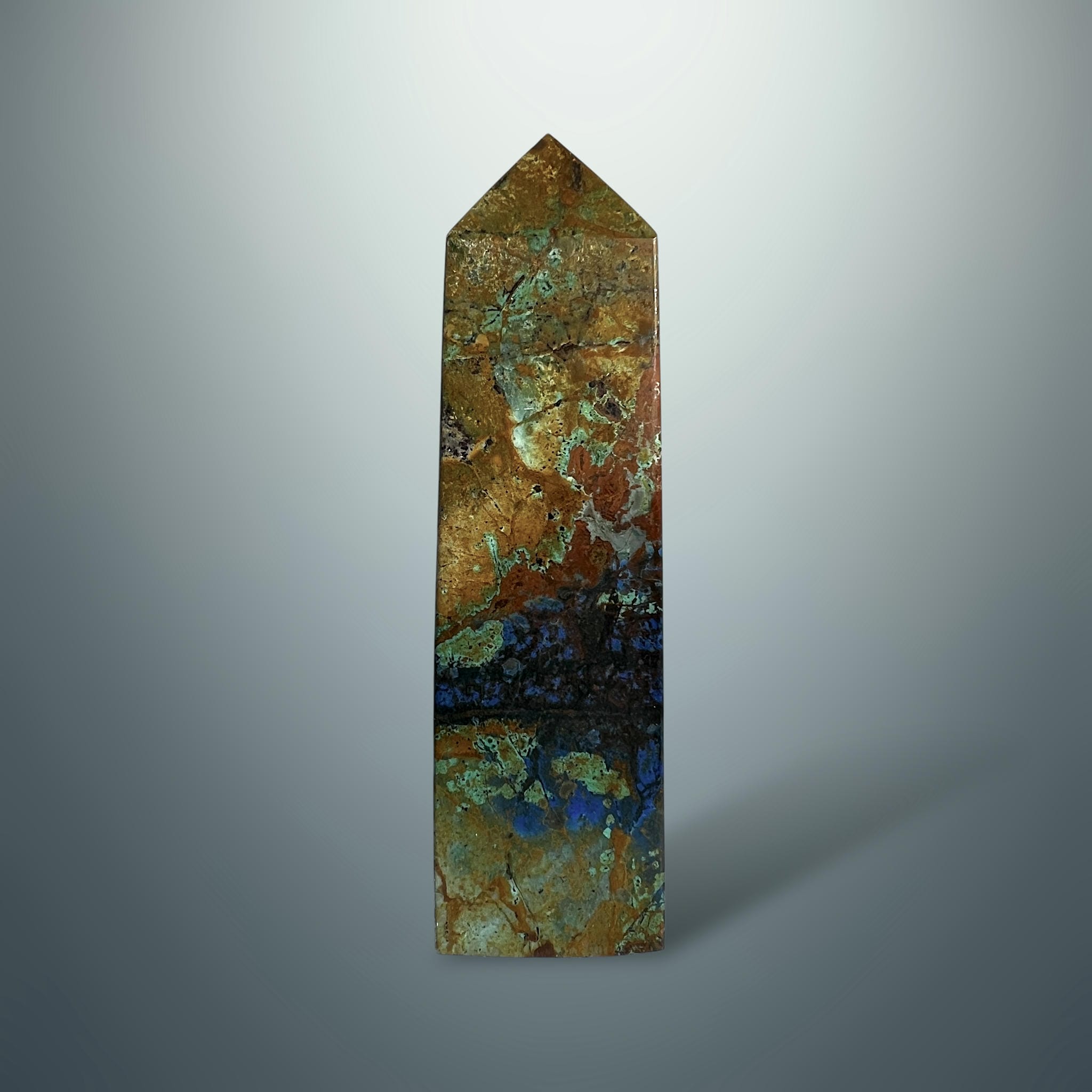 #piezas únicas_torre crisocola con azurita 1