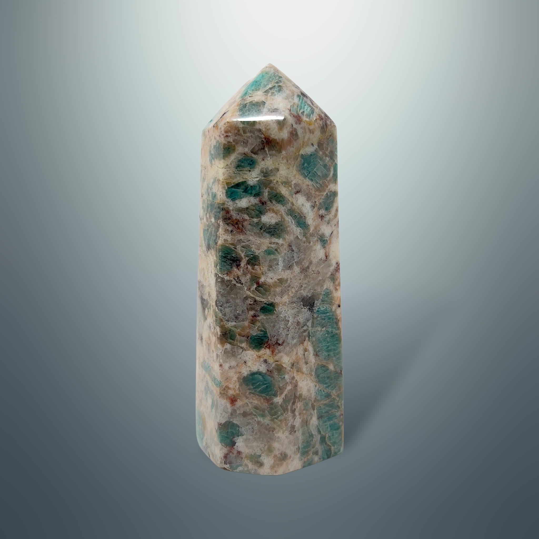 #piezas únicas_torre hexagonal amazonita 1