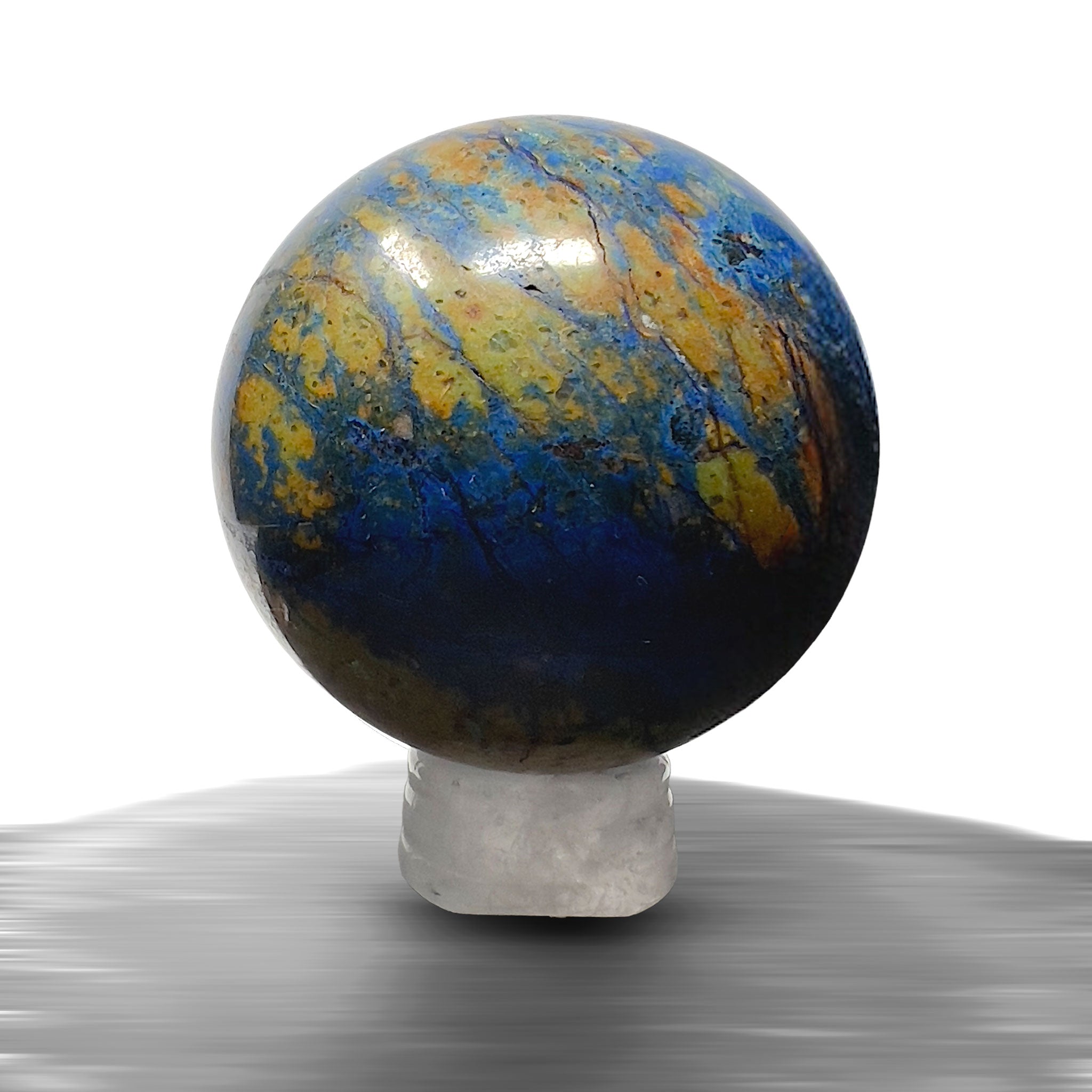#piezas únicas_esfera crisocola con azurita 1