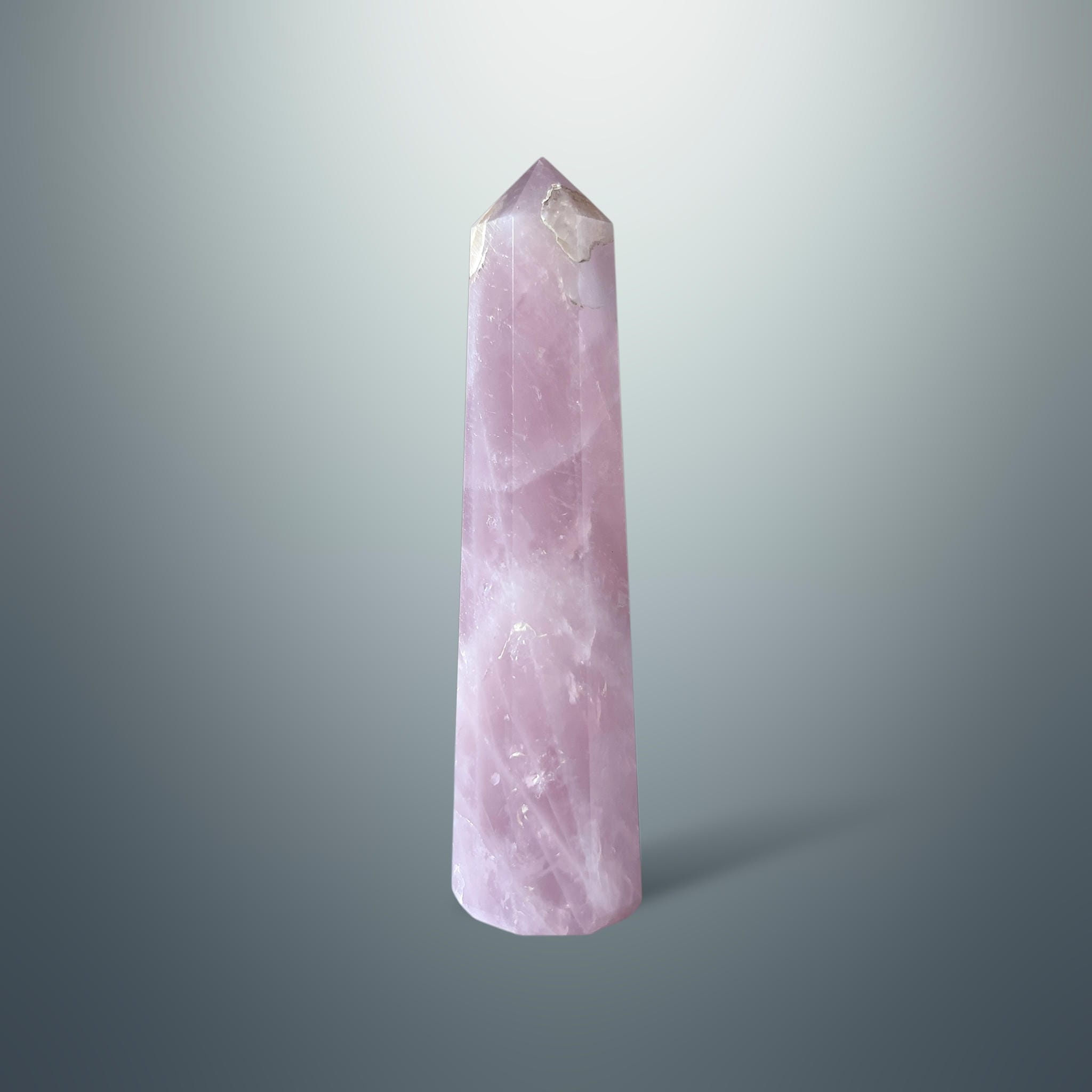 #piezas únicas_torre hexagonal cuarzo rosa 1