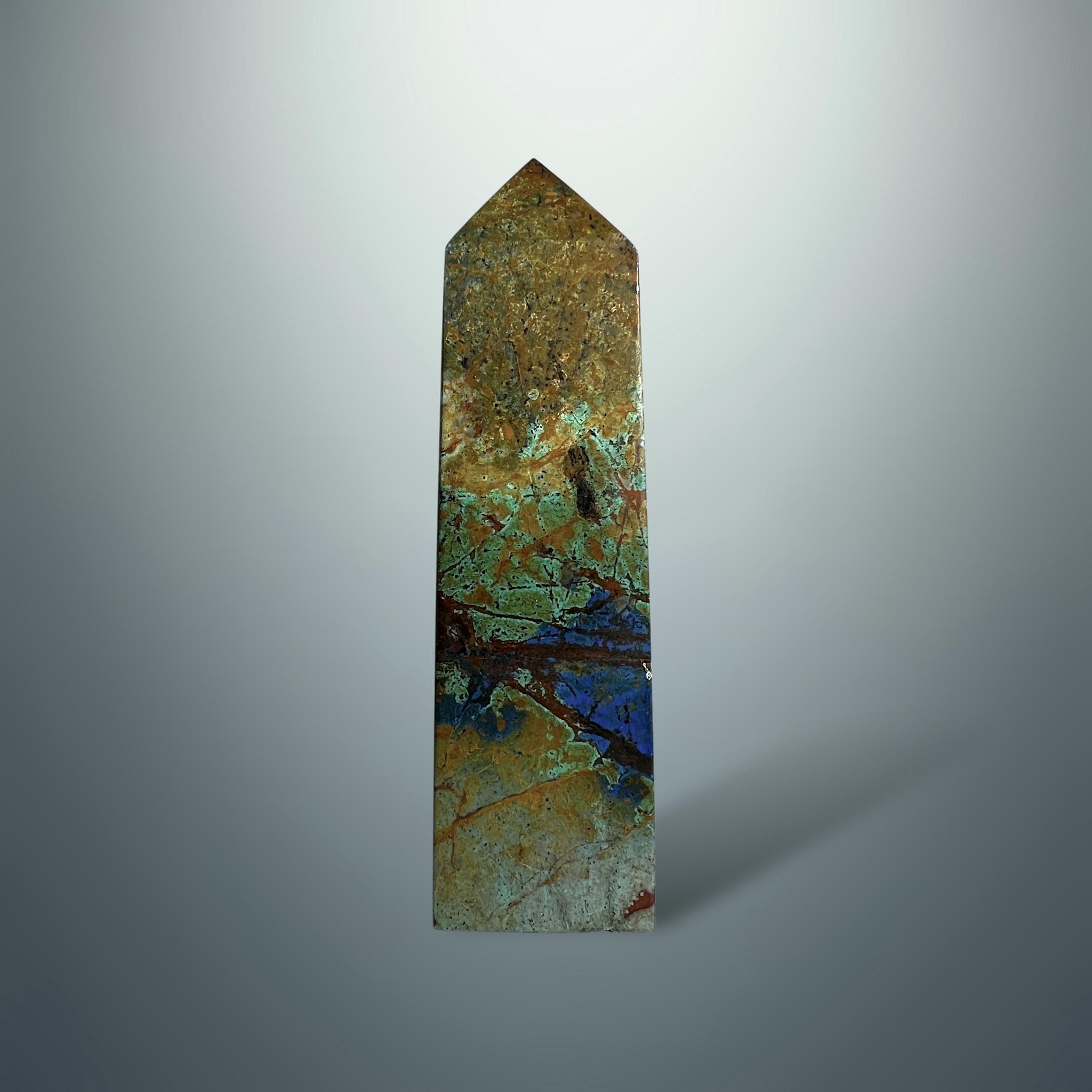 #piezas únicas_torre crisocola con azurita 1