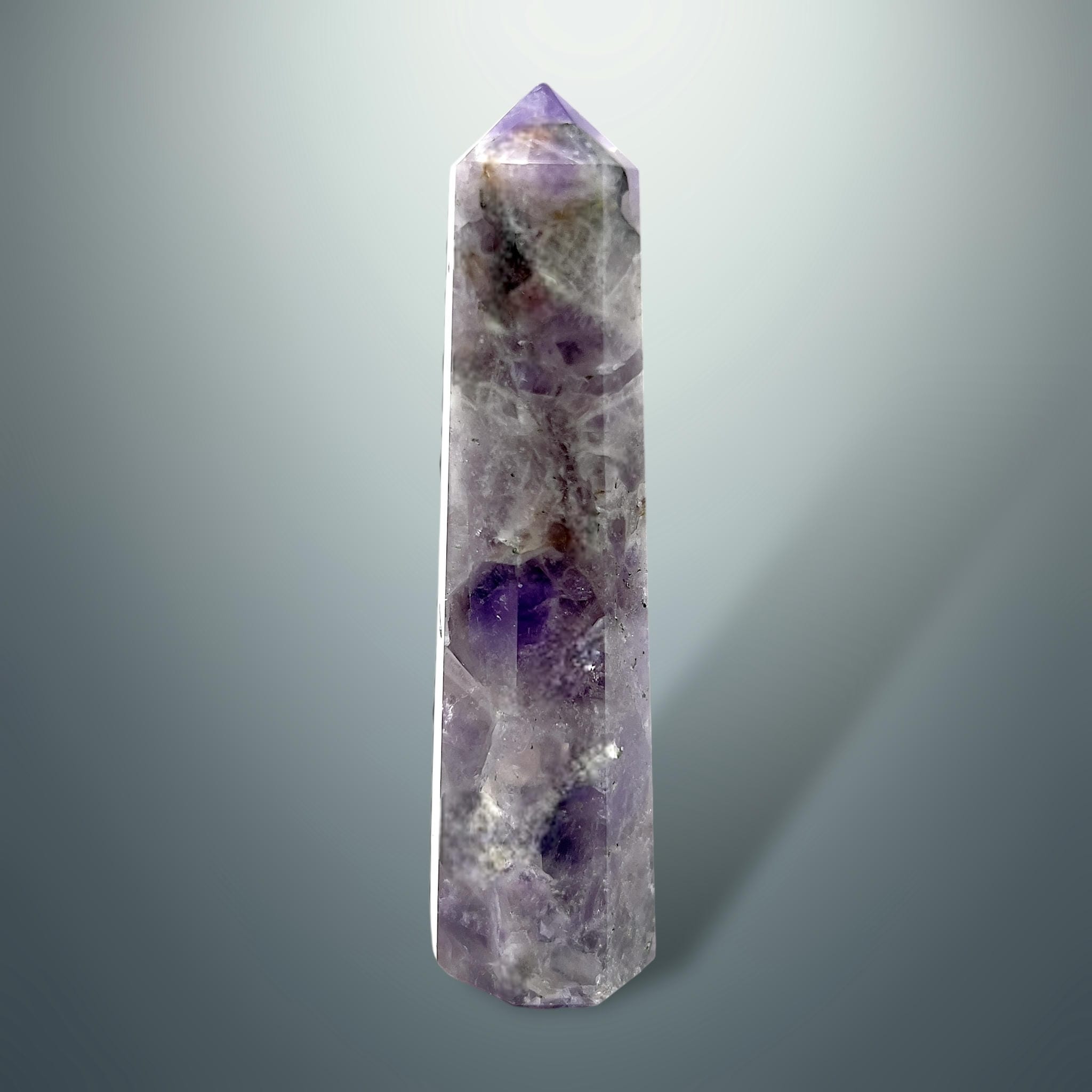 #piezas únicas_torre hexagonal amatista chevron 10