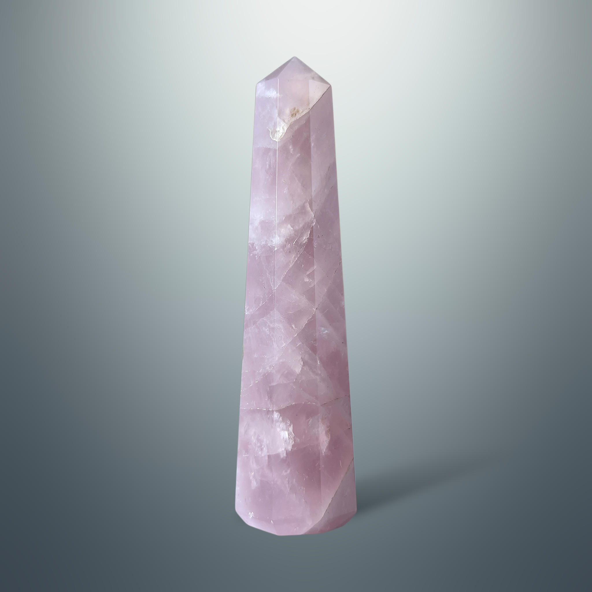 #piezas únicas_torre hexagonal cuarzo rosa 10