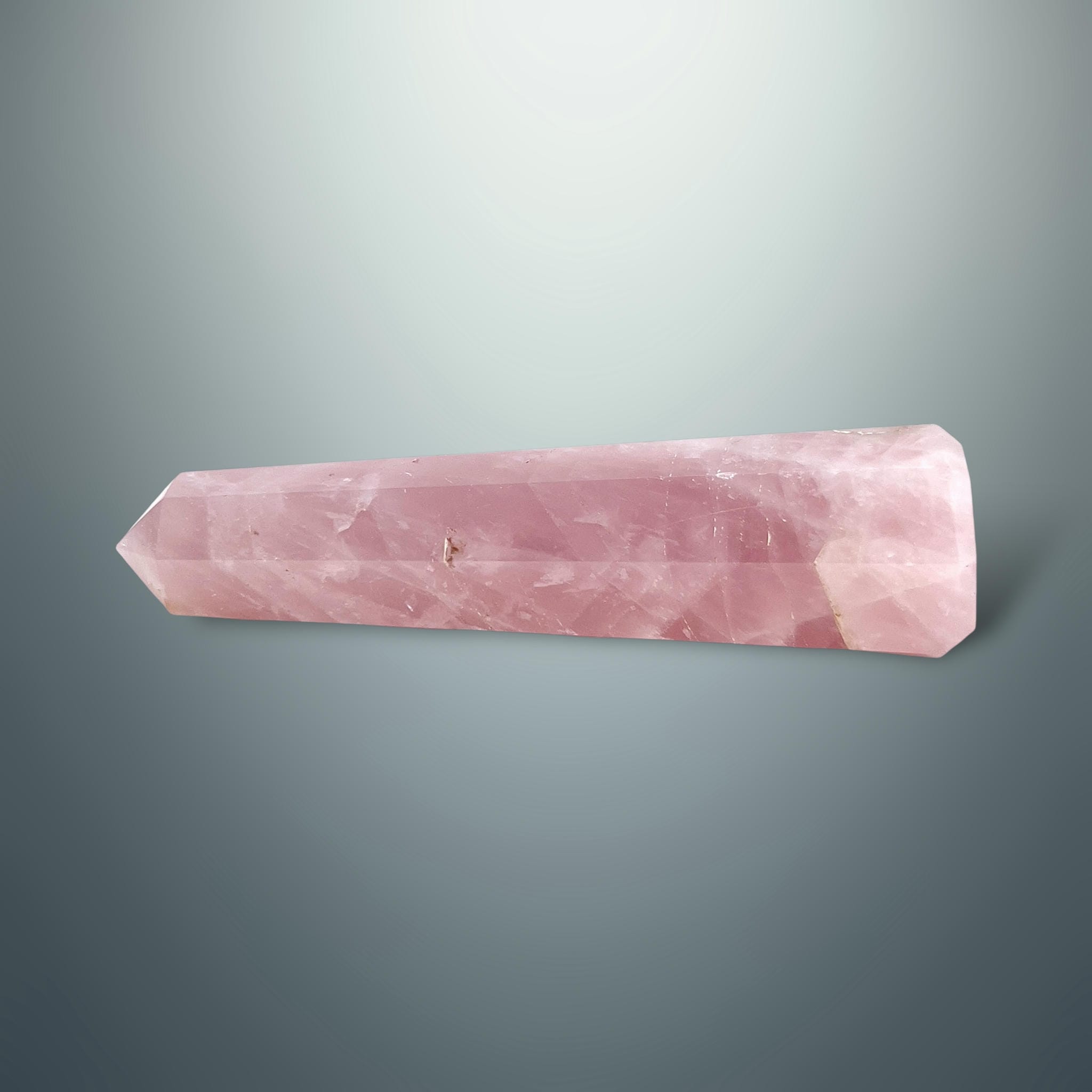 #piezas únicas_torre hexagonal cuarzo rosa 10