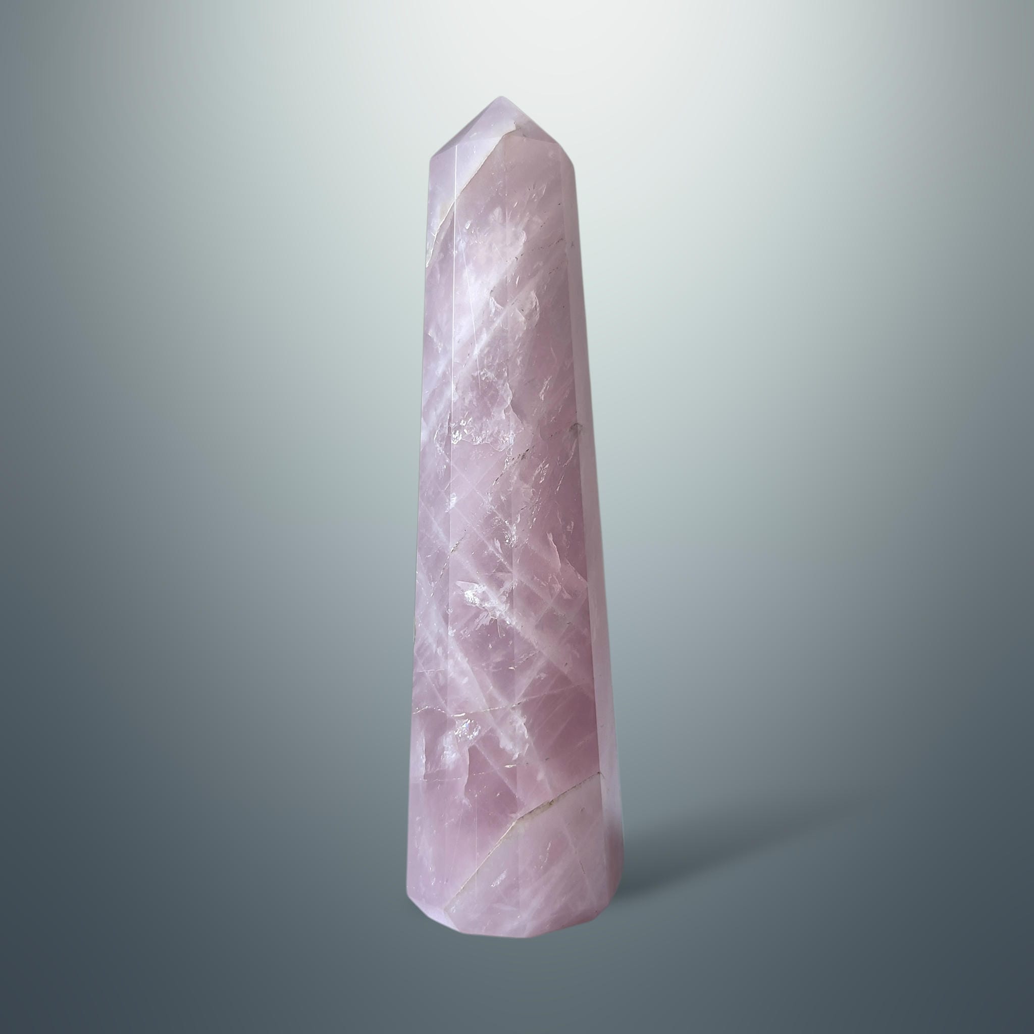 #piezas únicas_torre hexagonal cuarzo rosa 10