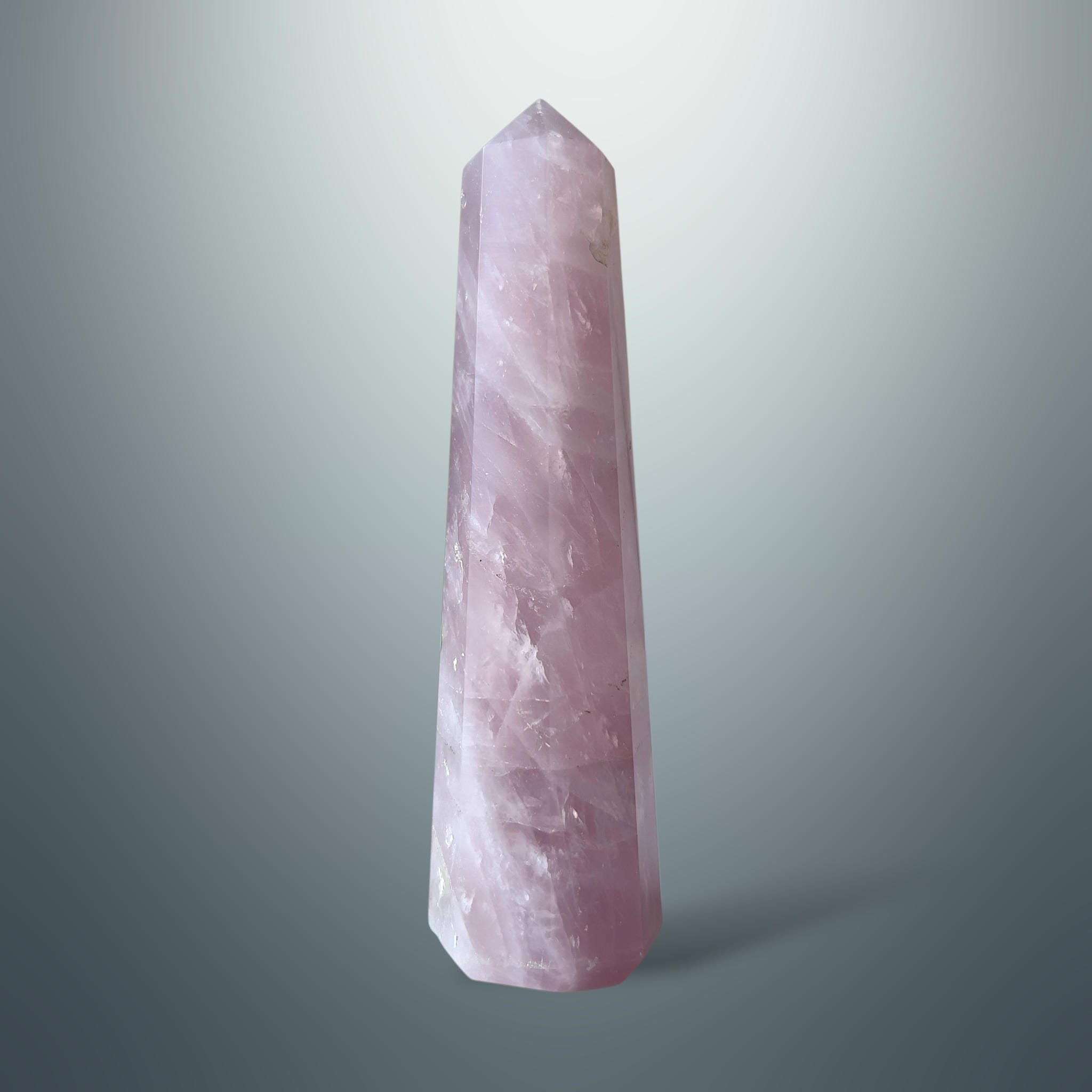 #piezas únicas_torre hexagonal cuarzo rosa 10