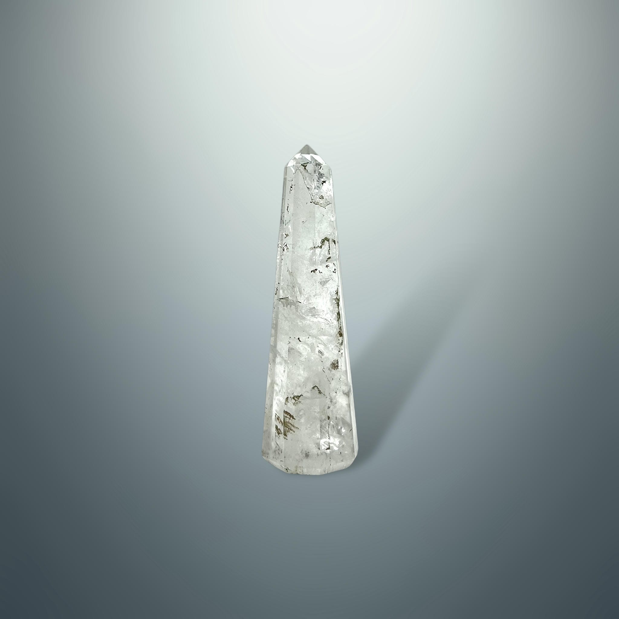 #piezas únicas_torre hexagonal cuarzo blanco 11