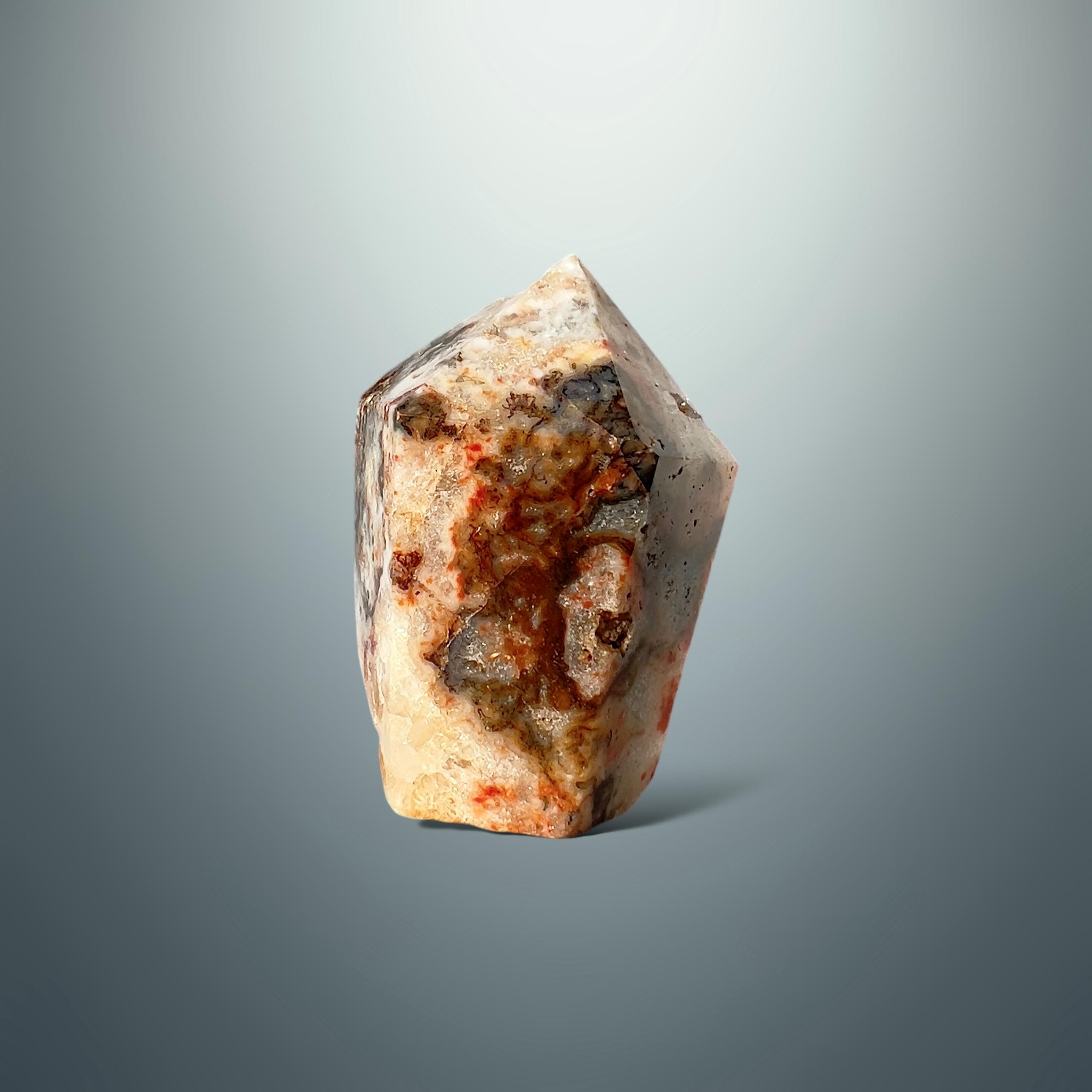 #piezas únicas_punta ágata musgo roja 16