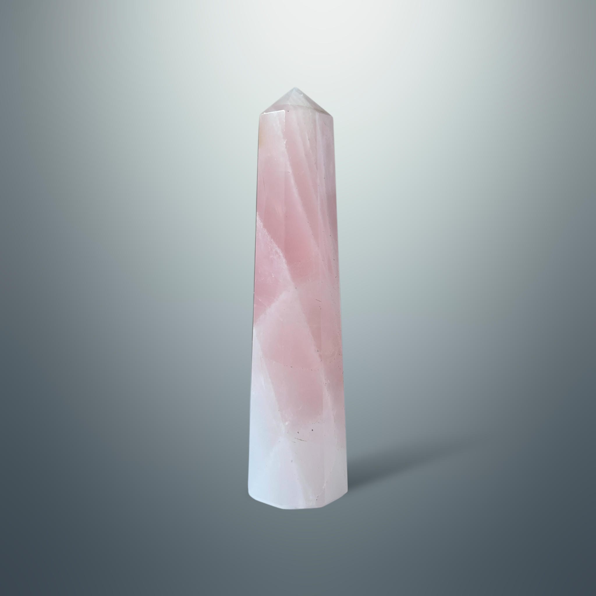 #piezas únicas_torre hexagonal cuarzo rosa 2