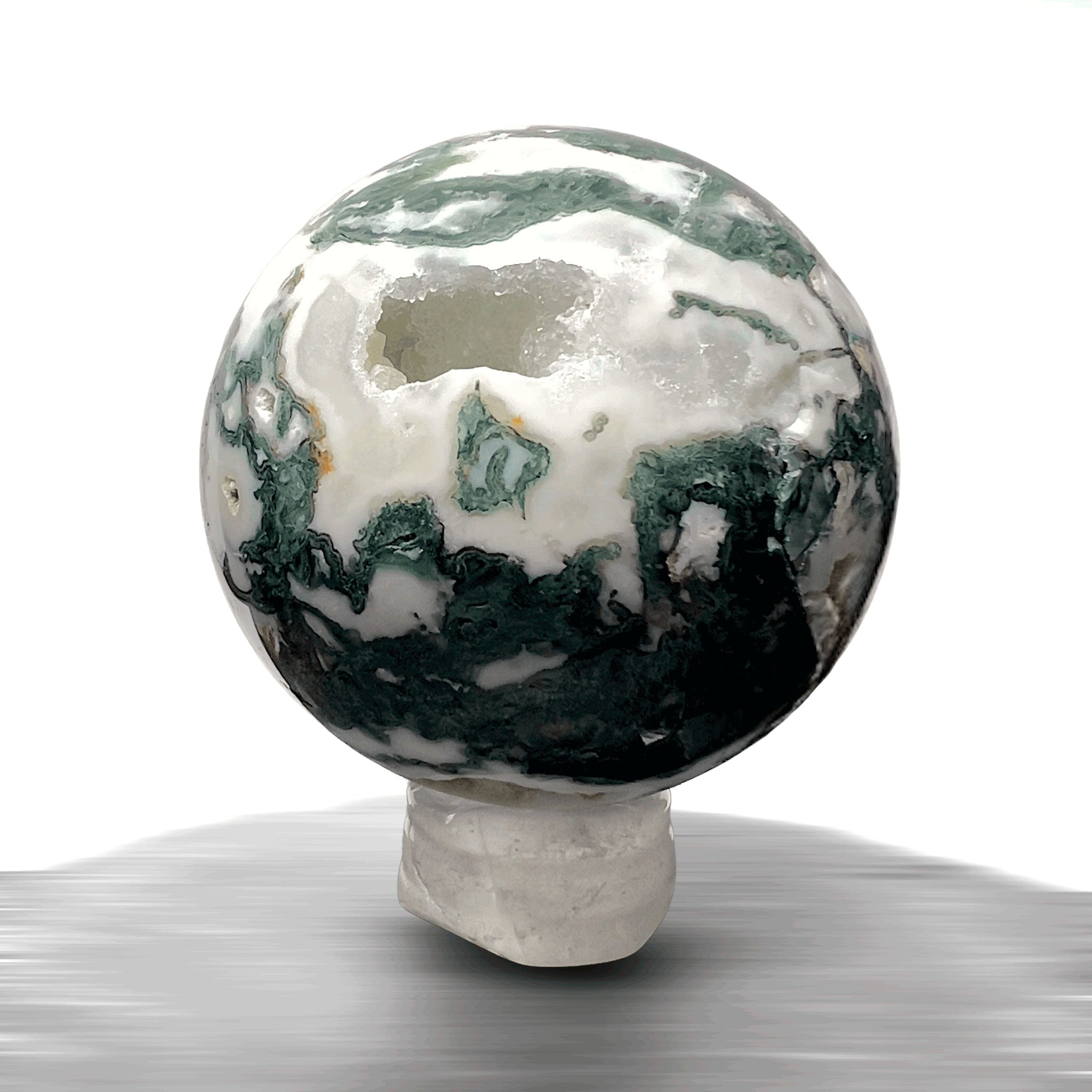 #piezas únicas_esfera ágata musgo 2