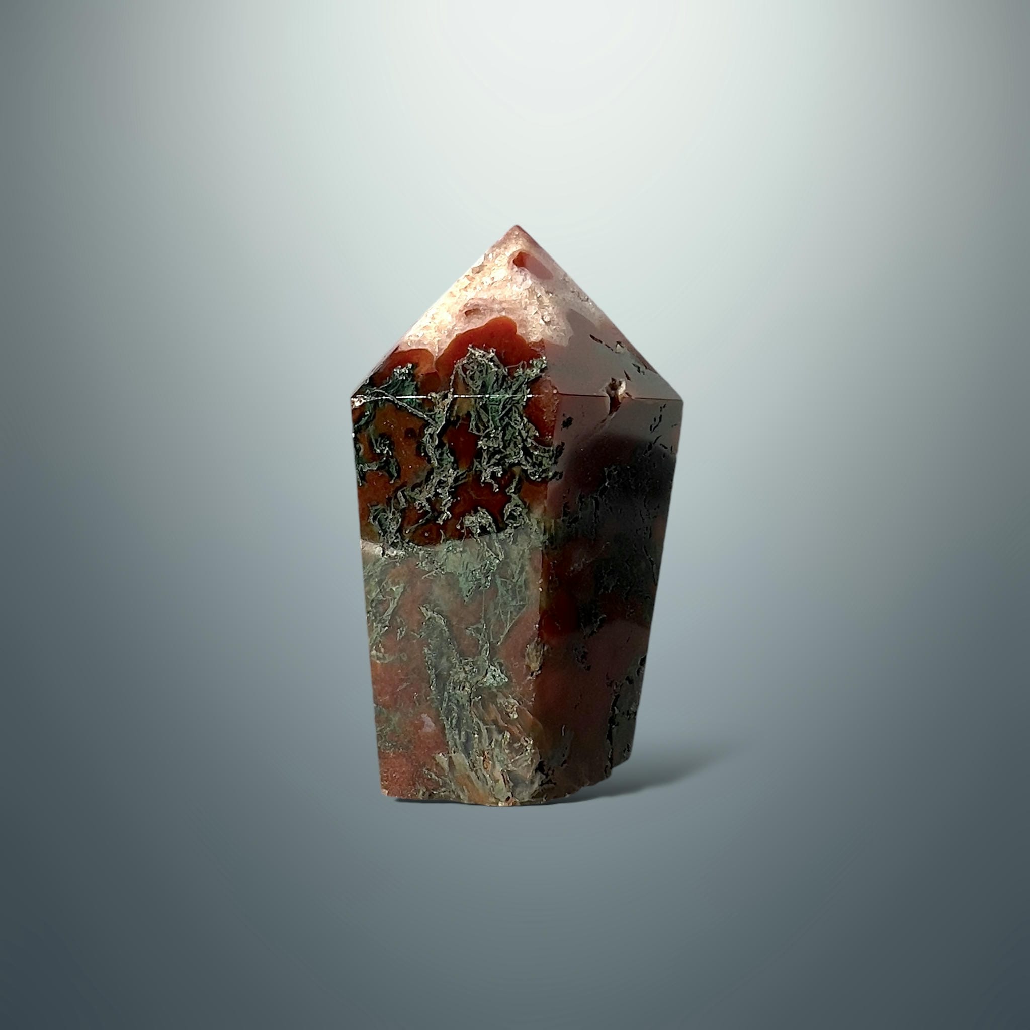 #piezas únicas_punta ágata musgo roja 2