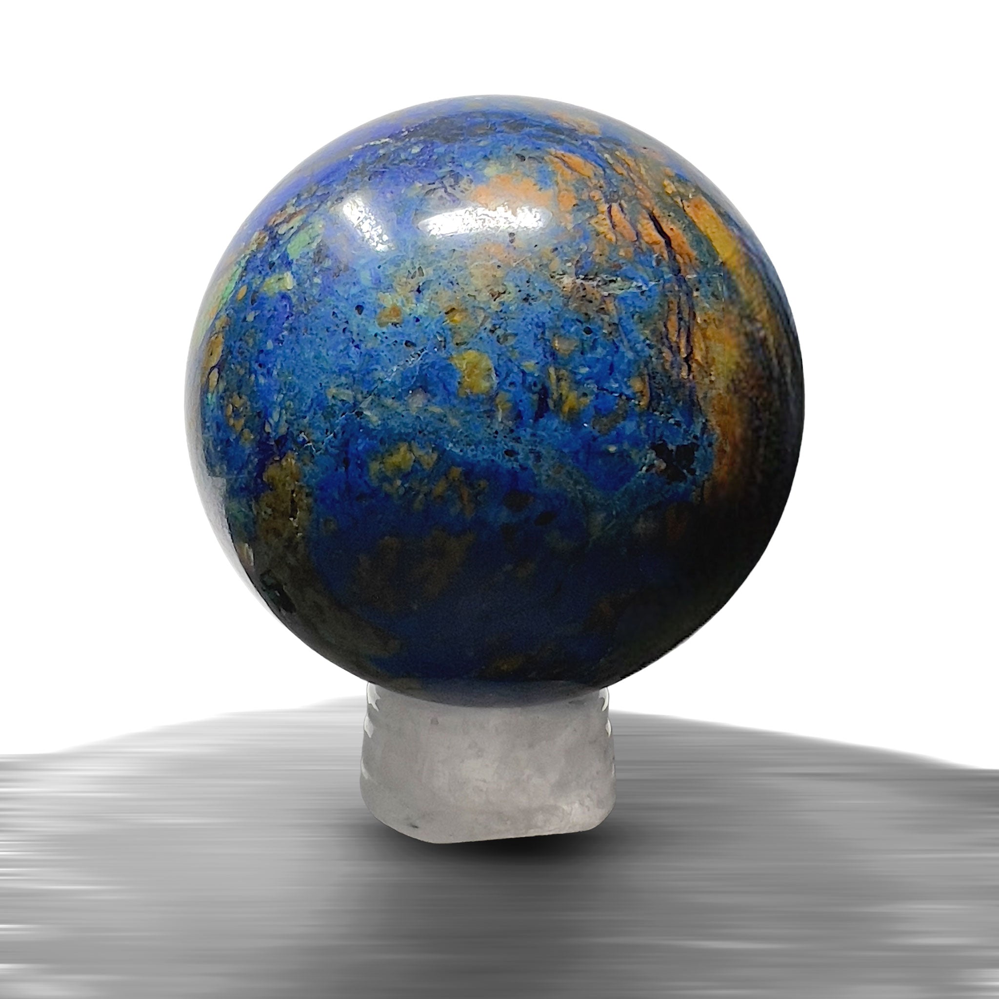 #piezas únicas_esfera crisocola con azurita 2