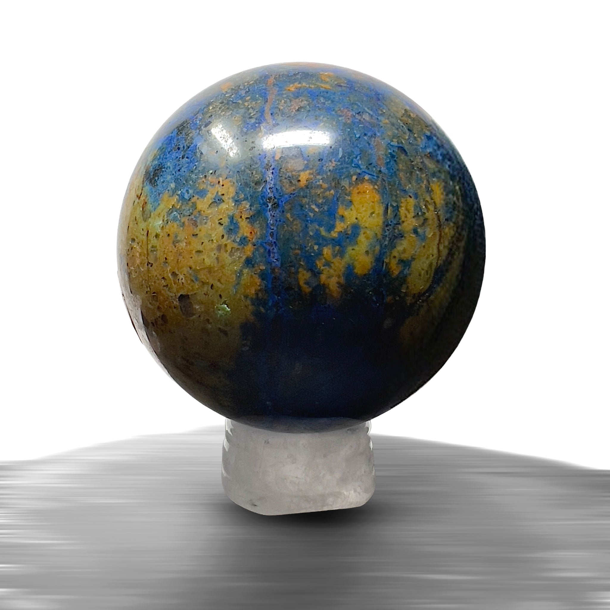 #piezas únicas_esfera crisocola con azurita 2