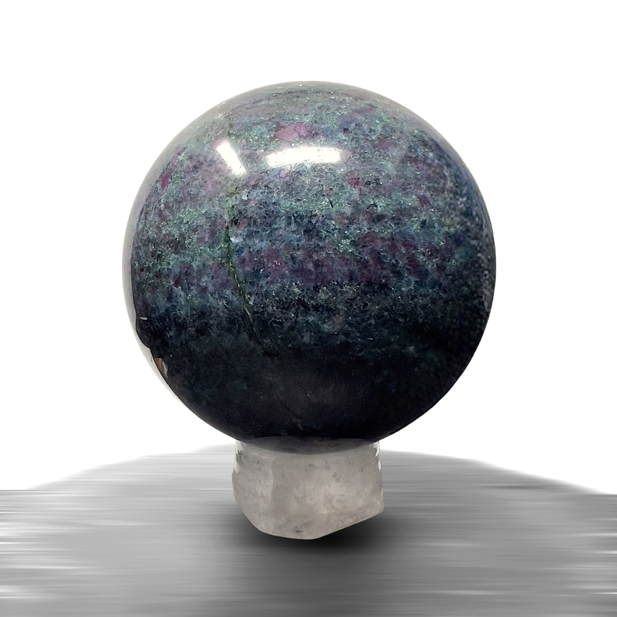#piezas únicas_esfera rubí en cianita 2