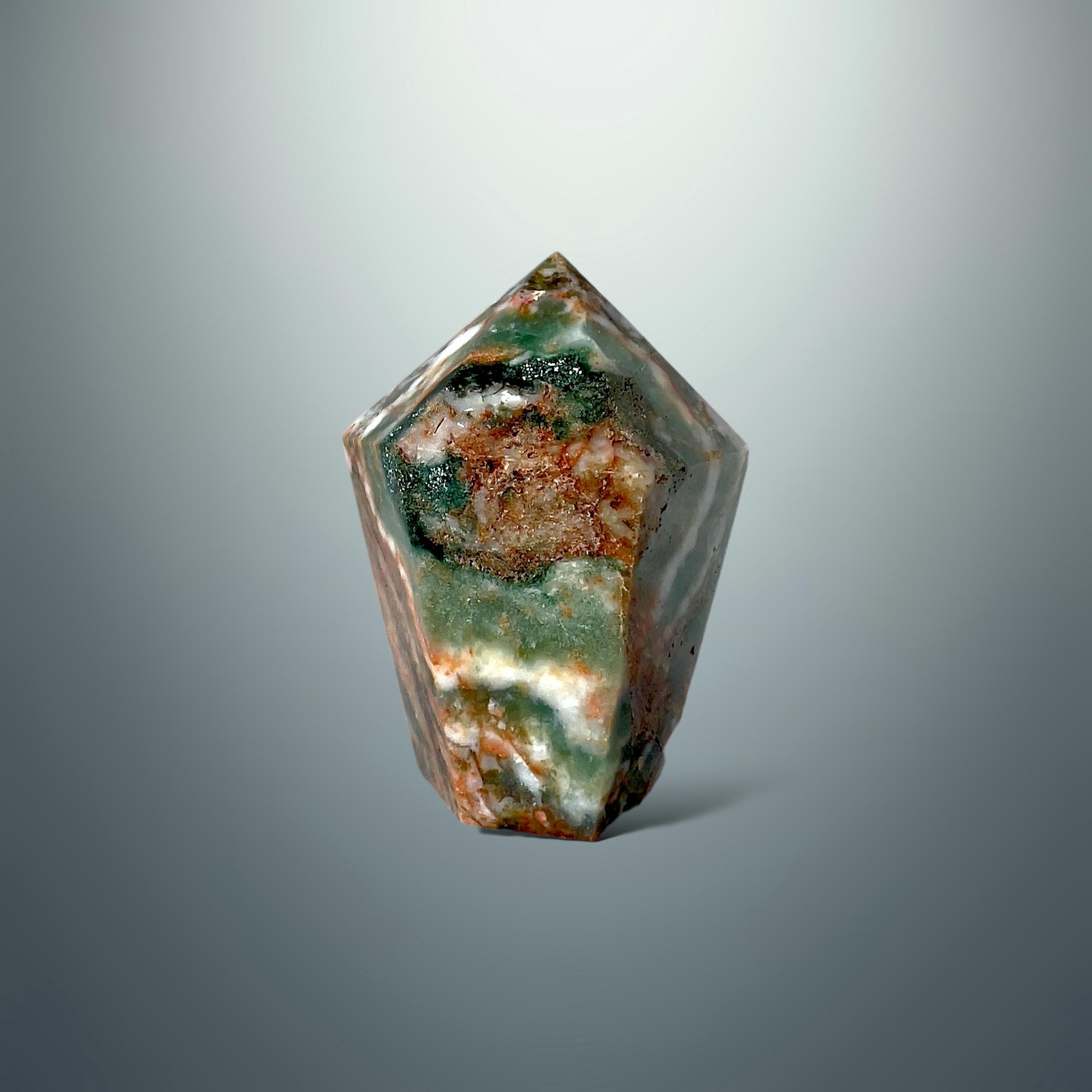 #piezas únicas_punta ágata musgo roja 20