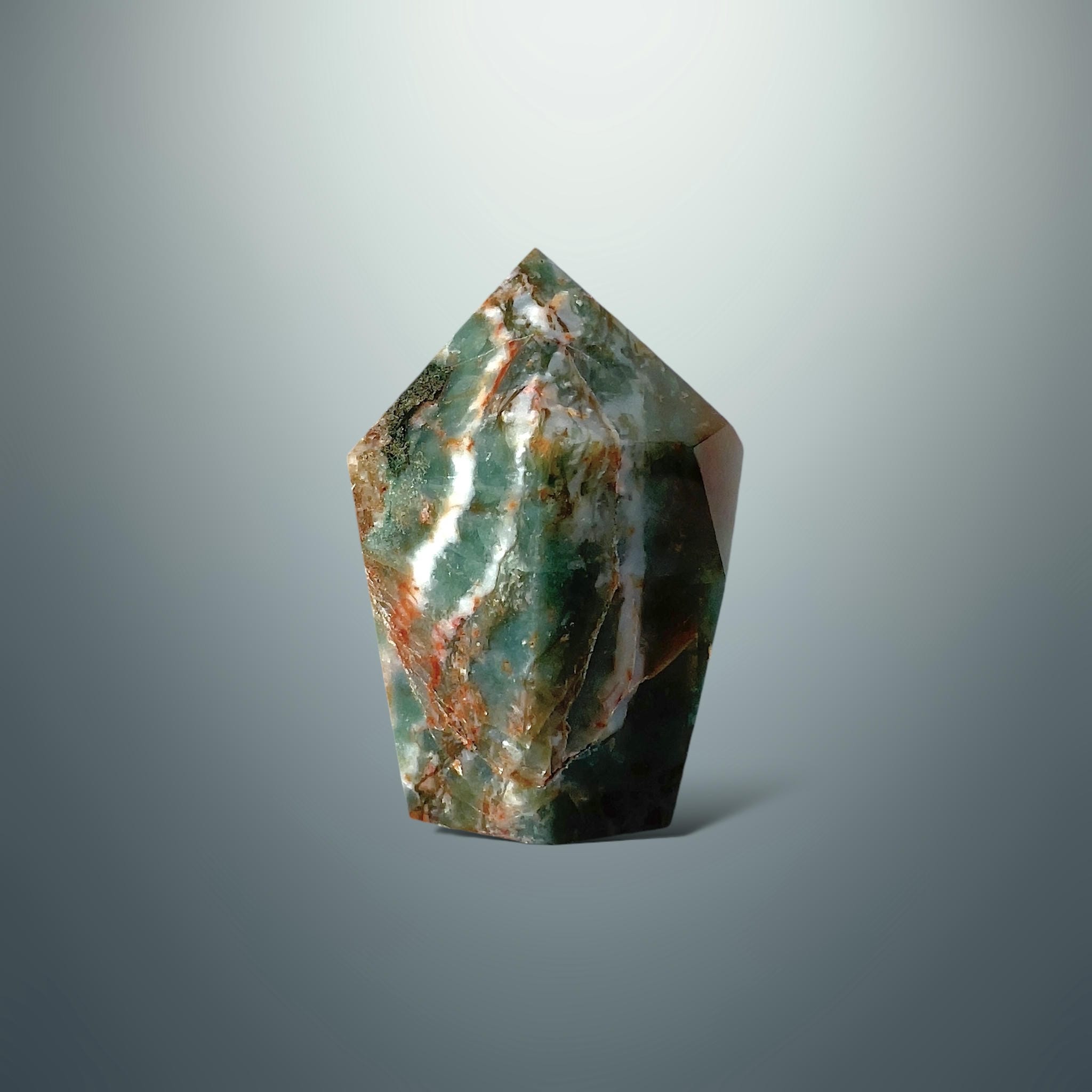 #piezas únicas_punta ágata musgo roja 20