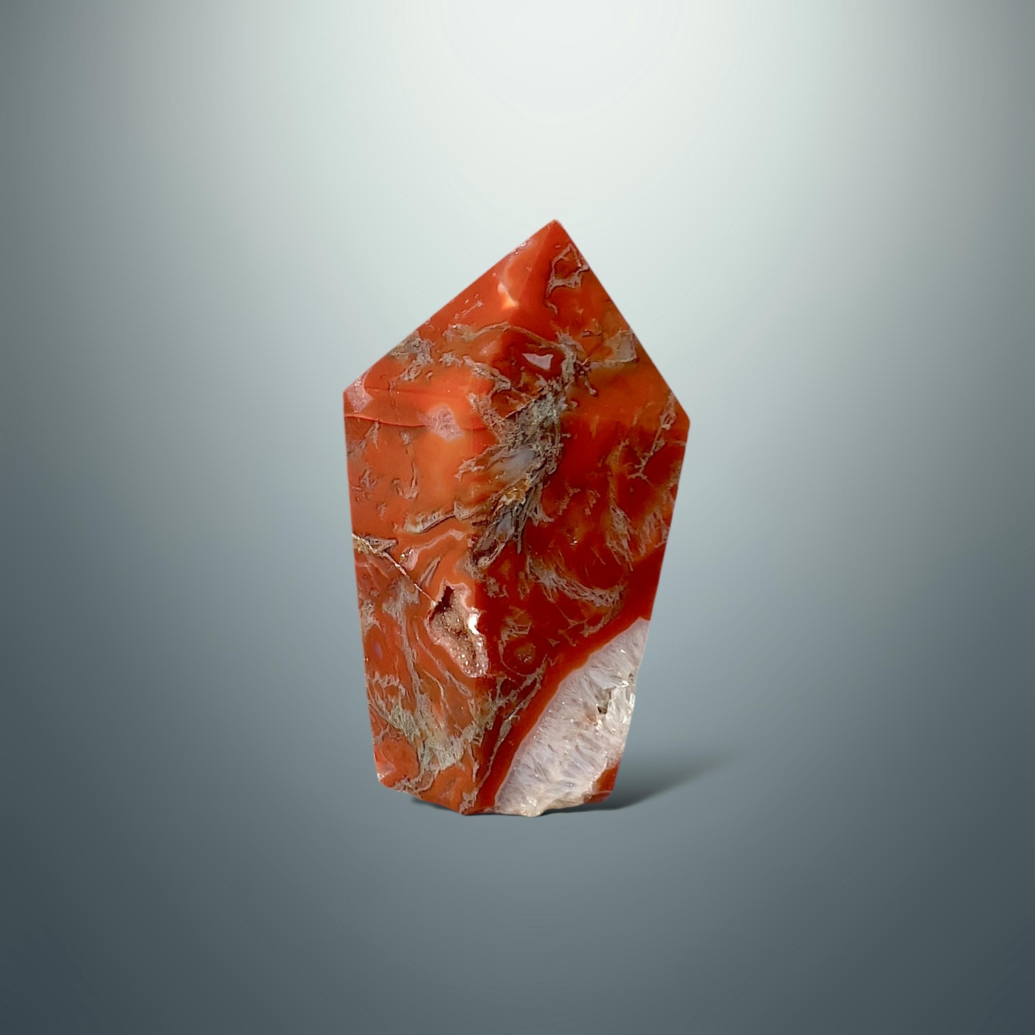 #piezas únicas_punta ágata musgo roja 22