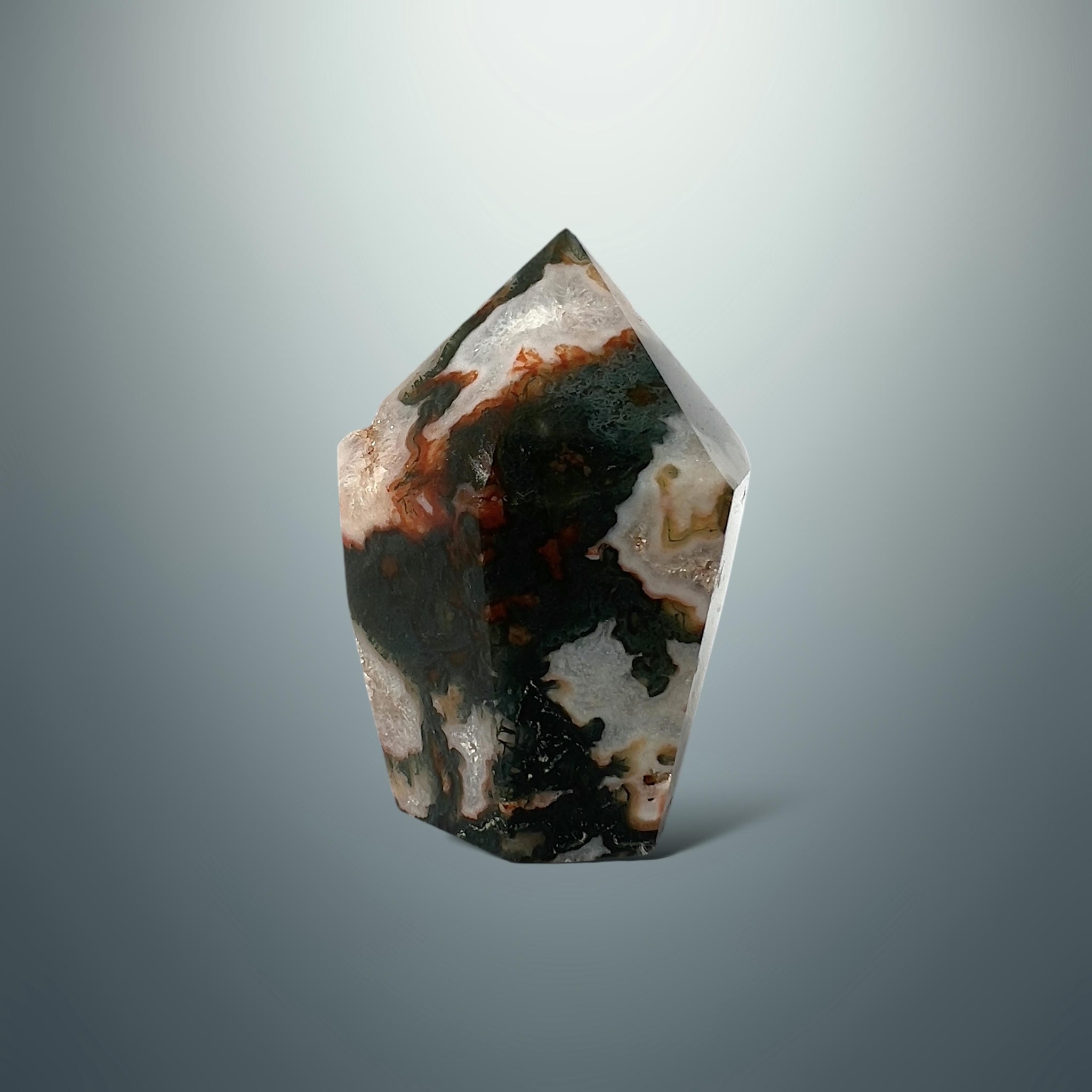 #piezas únicas_punta ágata musgo roja 27