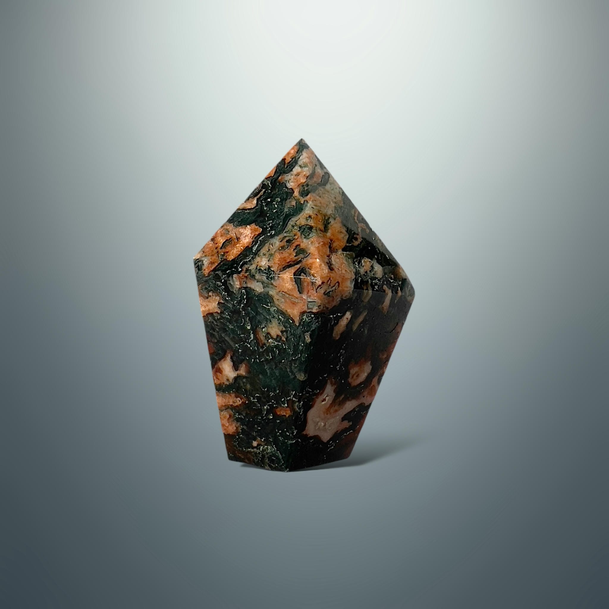 #piezas únicas_punta ágata musgo roja 29