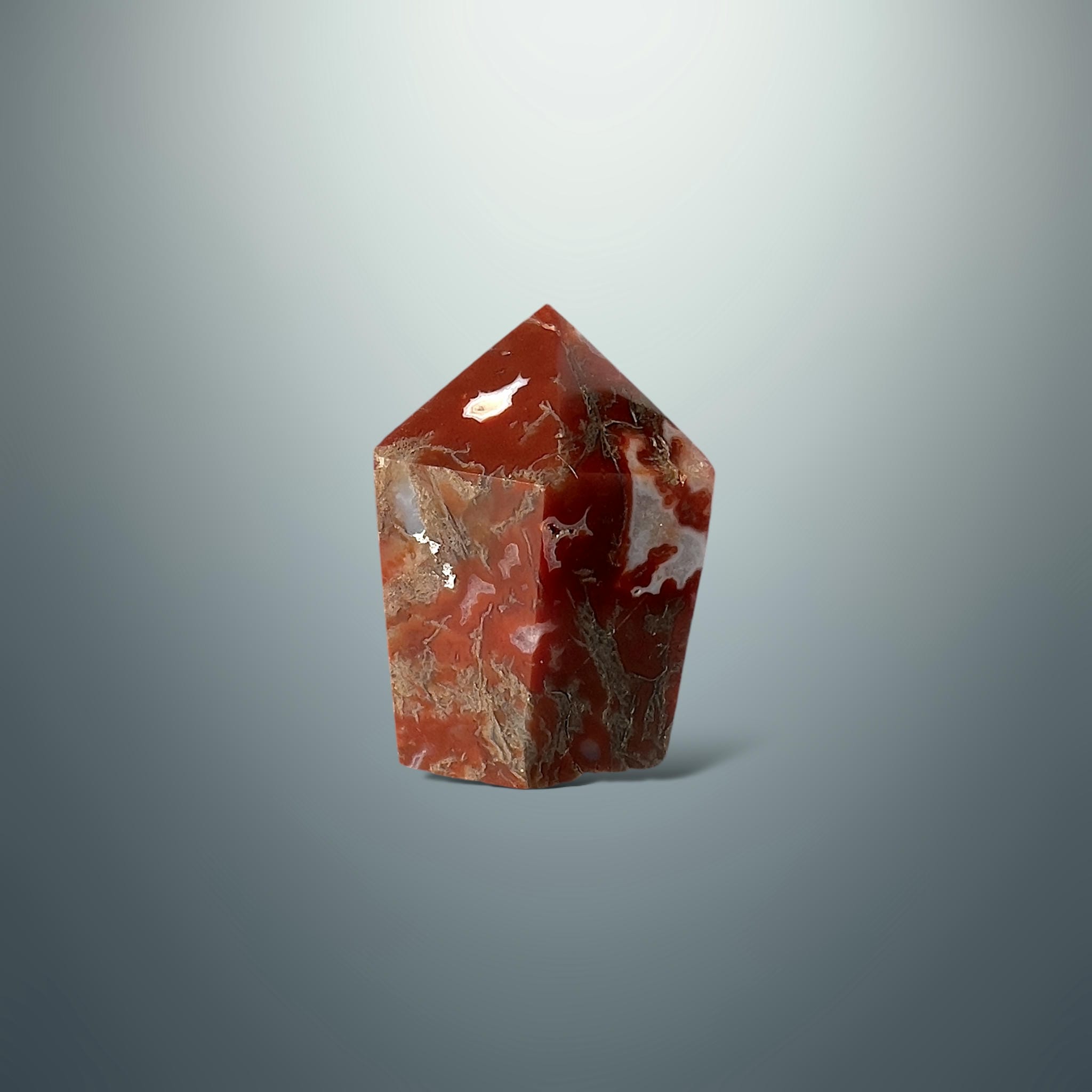 #piezas únicas_punta ágata musgo roja 3