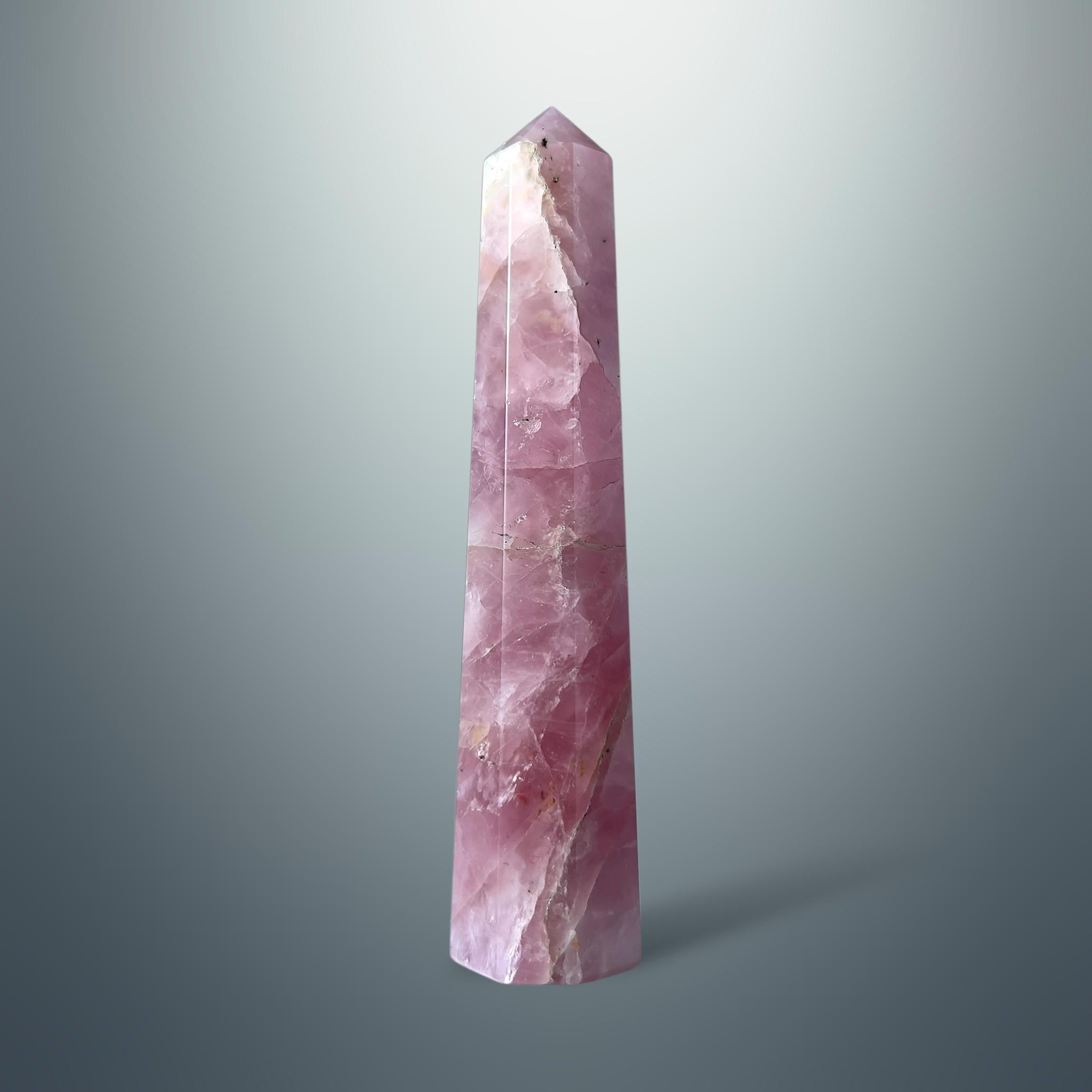 #piezas únicas_torre hexagonal cuarzo rosa 3