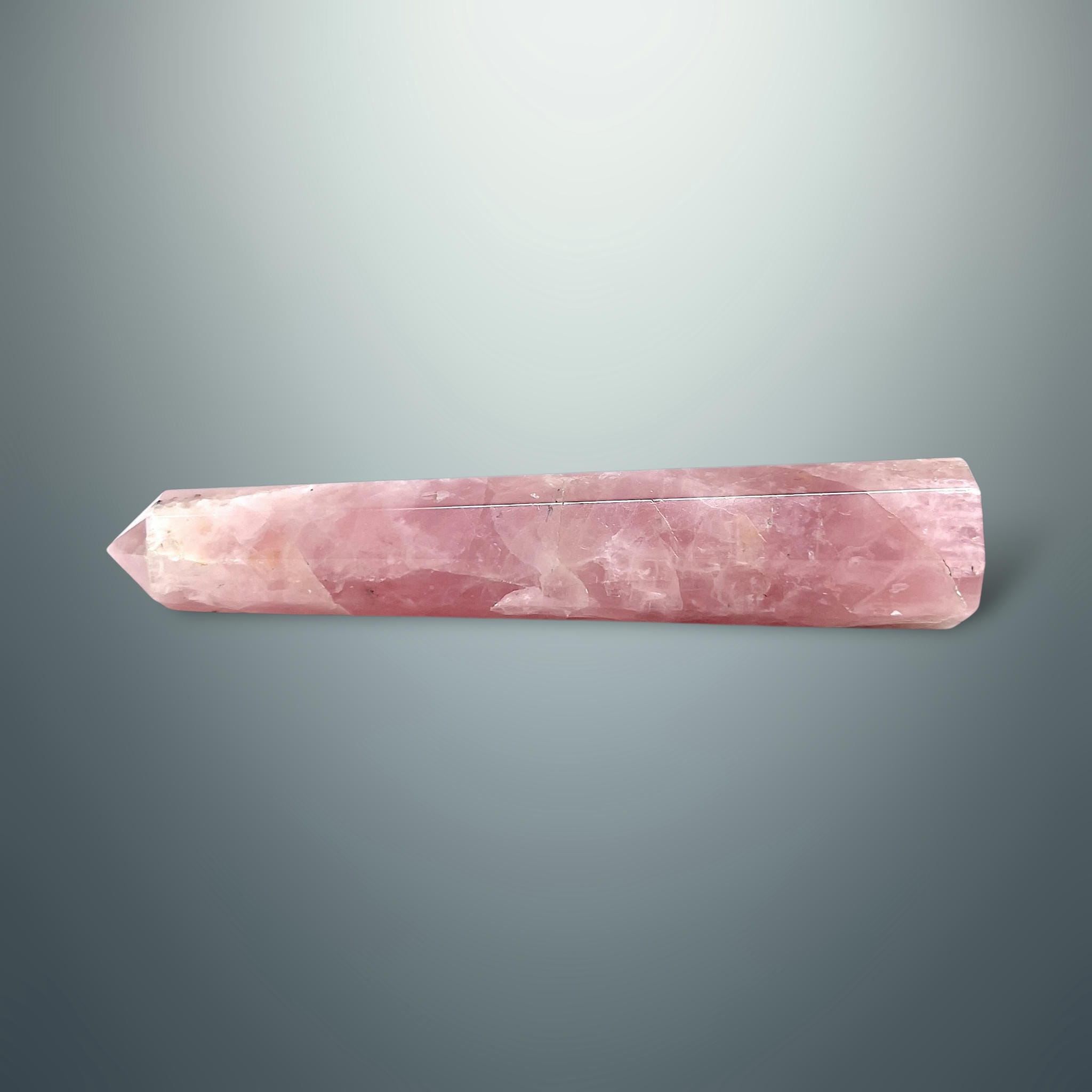 #piezas únicas_torre hexagonal cuarzo rosa 3