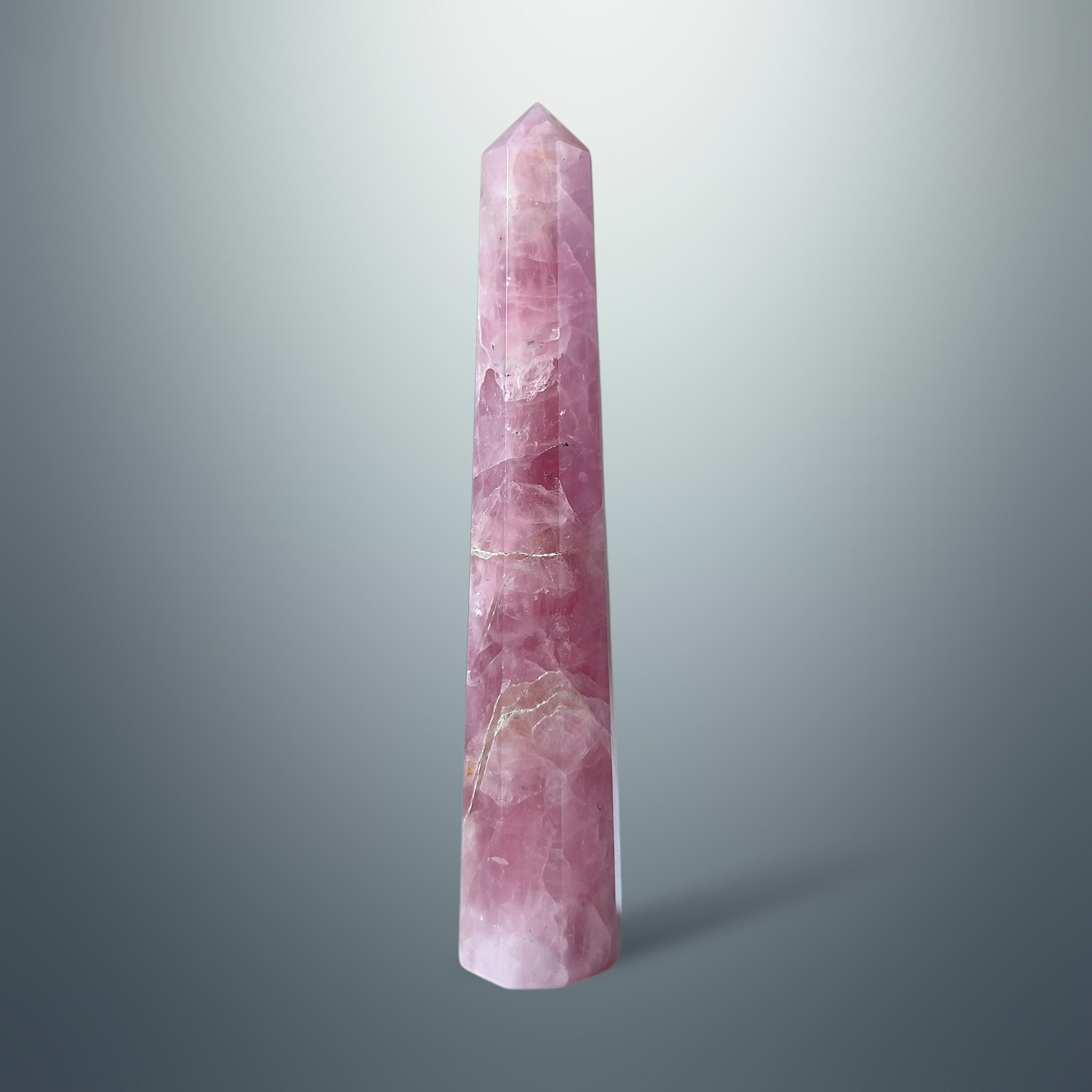 #piezas únicas_torre hexagonal cuarzo rosa 3