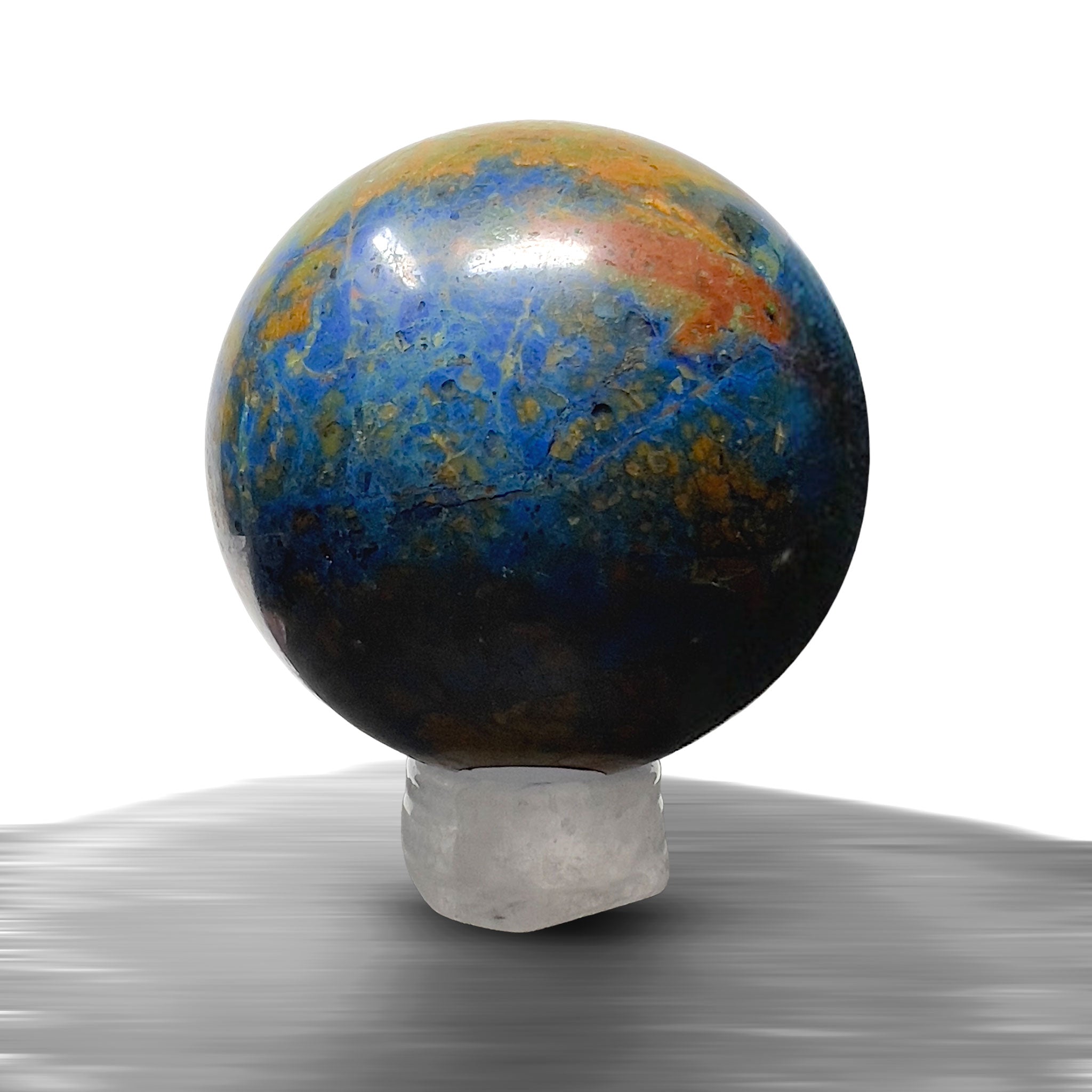 #piezas únicas_esfera crisocola con azurita 3