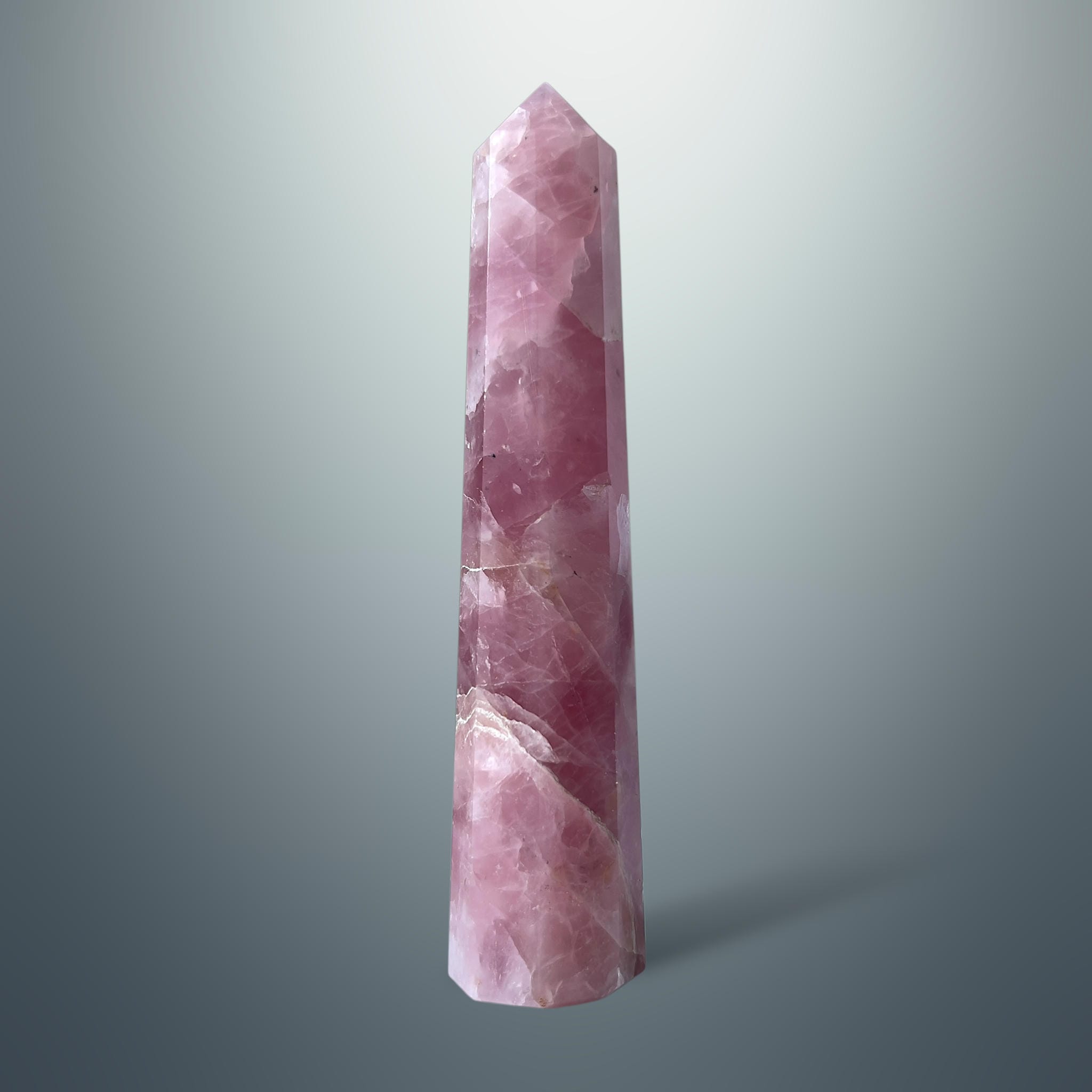 #piezas únicas_torre hexagonal cuarzo rosa 3