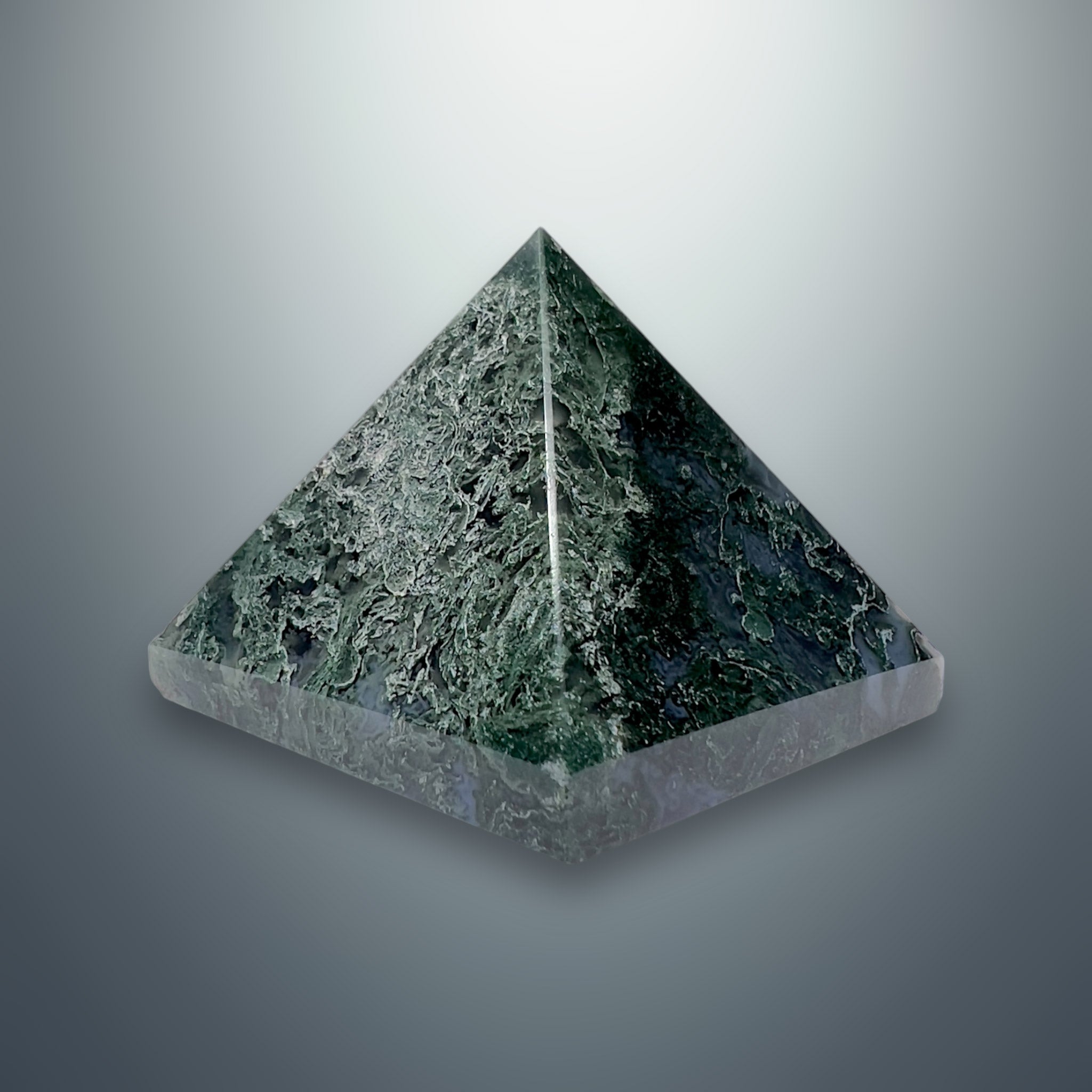#piezas únicas_pirámide ágata musgo 3