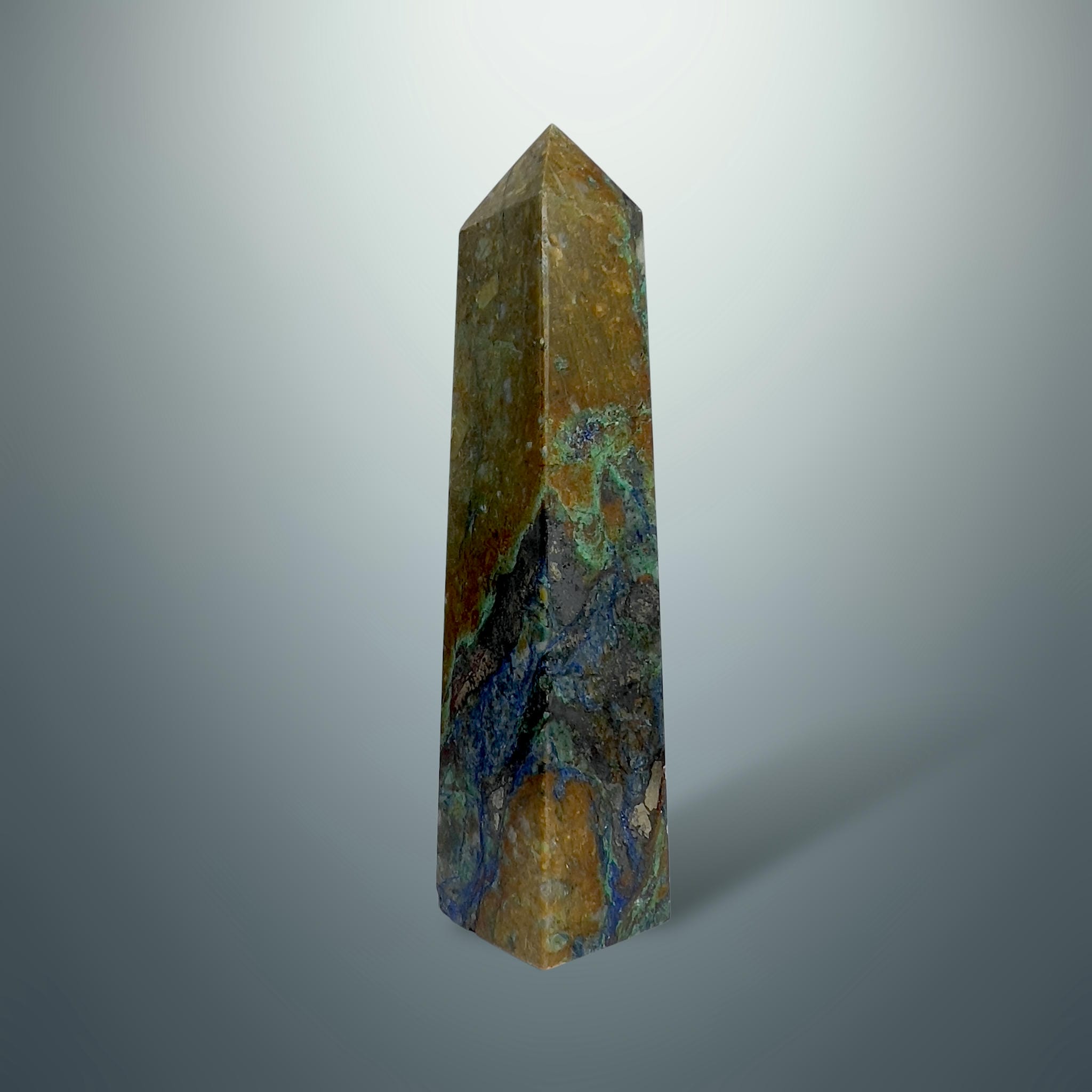 #piezas únicas_torre crisocola con azurita 3