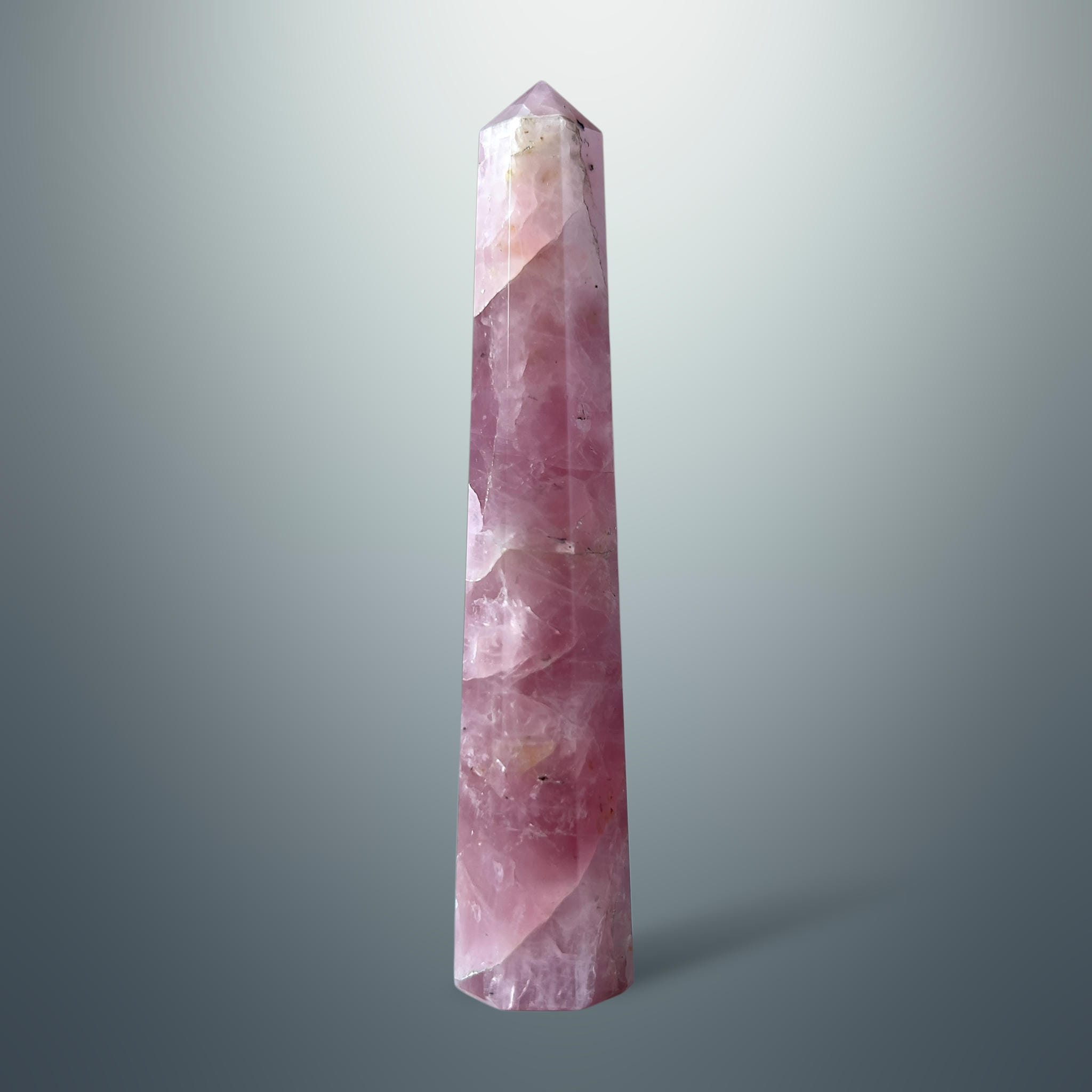 #piezas únicas_torre hexagonal cuarzo rosa 3