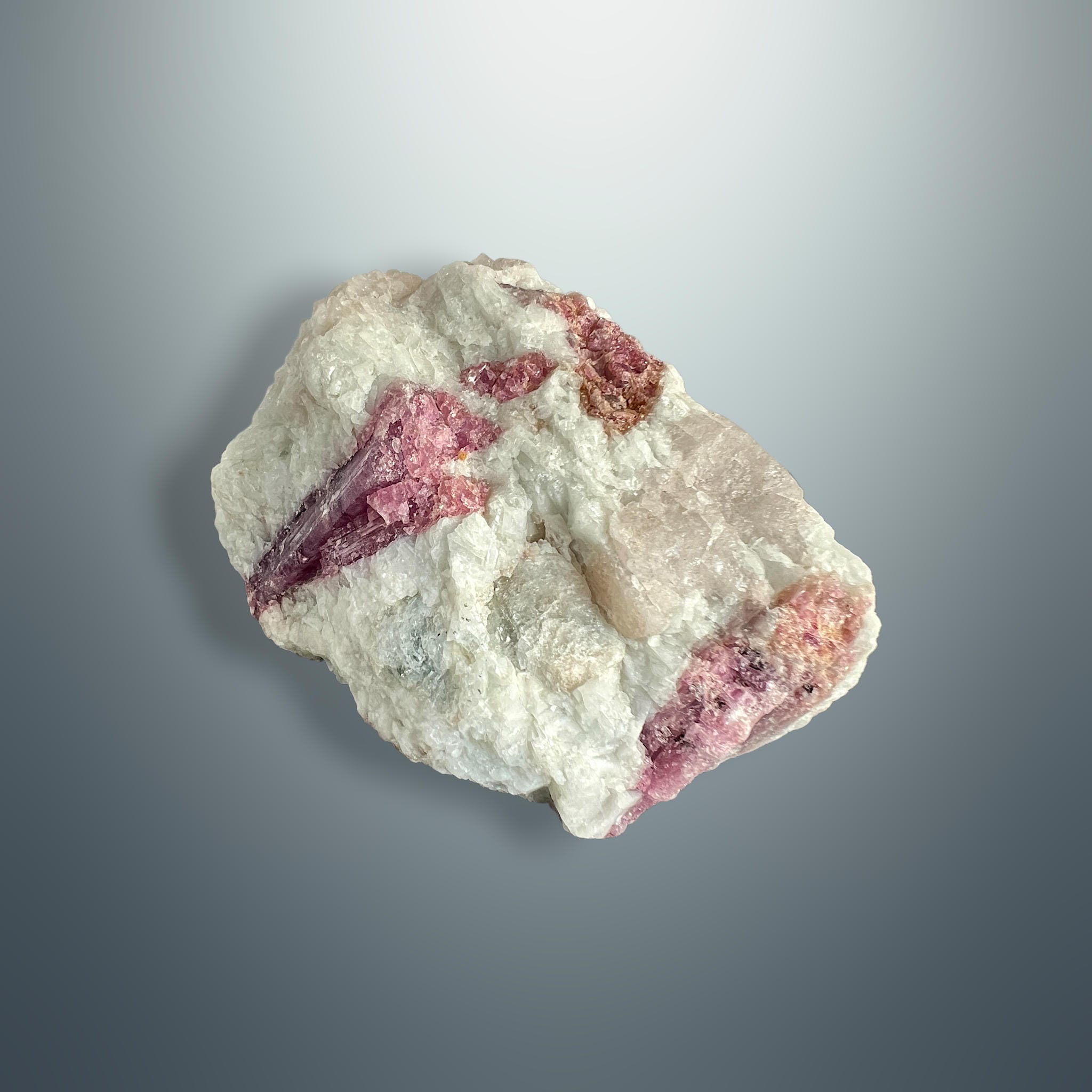 #piezas únicas_turmalina rosa en albita - bruto 3