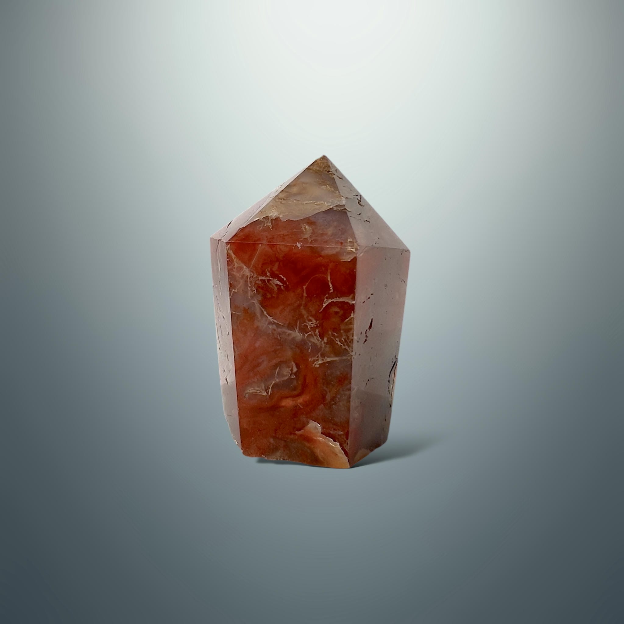 #piezas únicas_punta ágata musgo roja 32