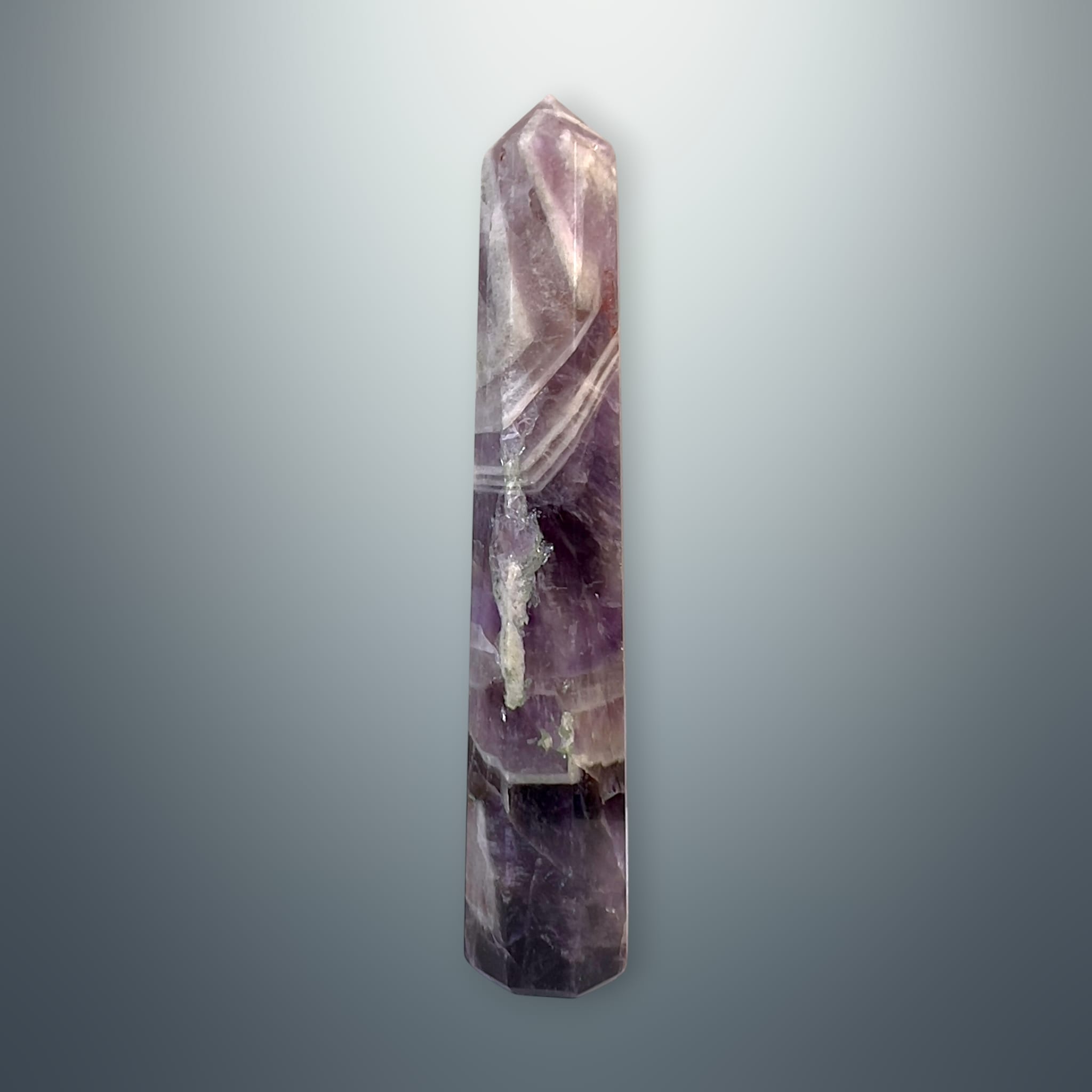 #piezas únicas_torre hexagonal amatista chevron 4