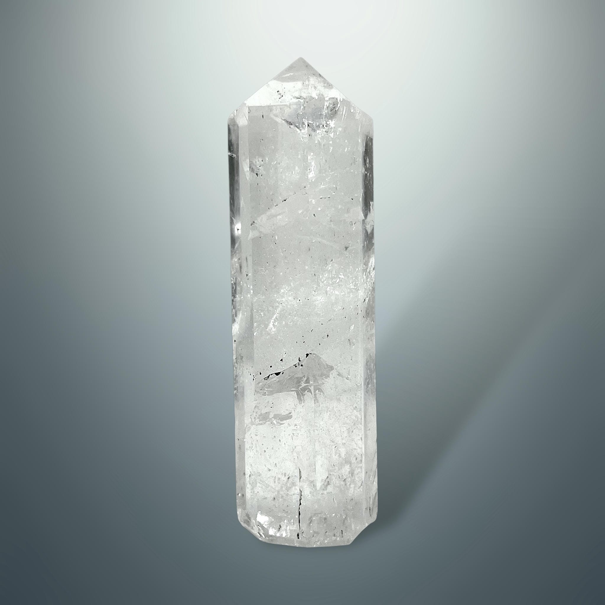 #piezas únicas_torre hexagonal cuarzo blanco 4