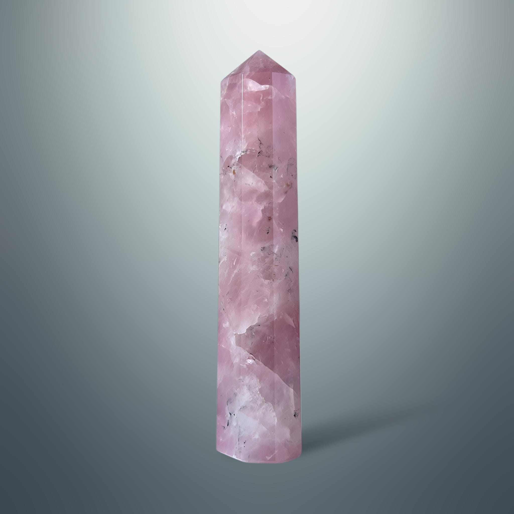 #piezas únicas_torre hexagonal cuarzo rosa 4