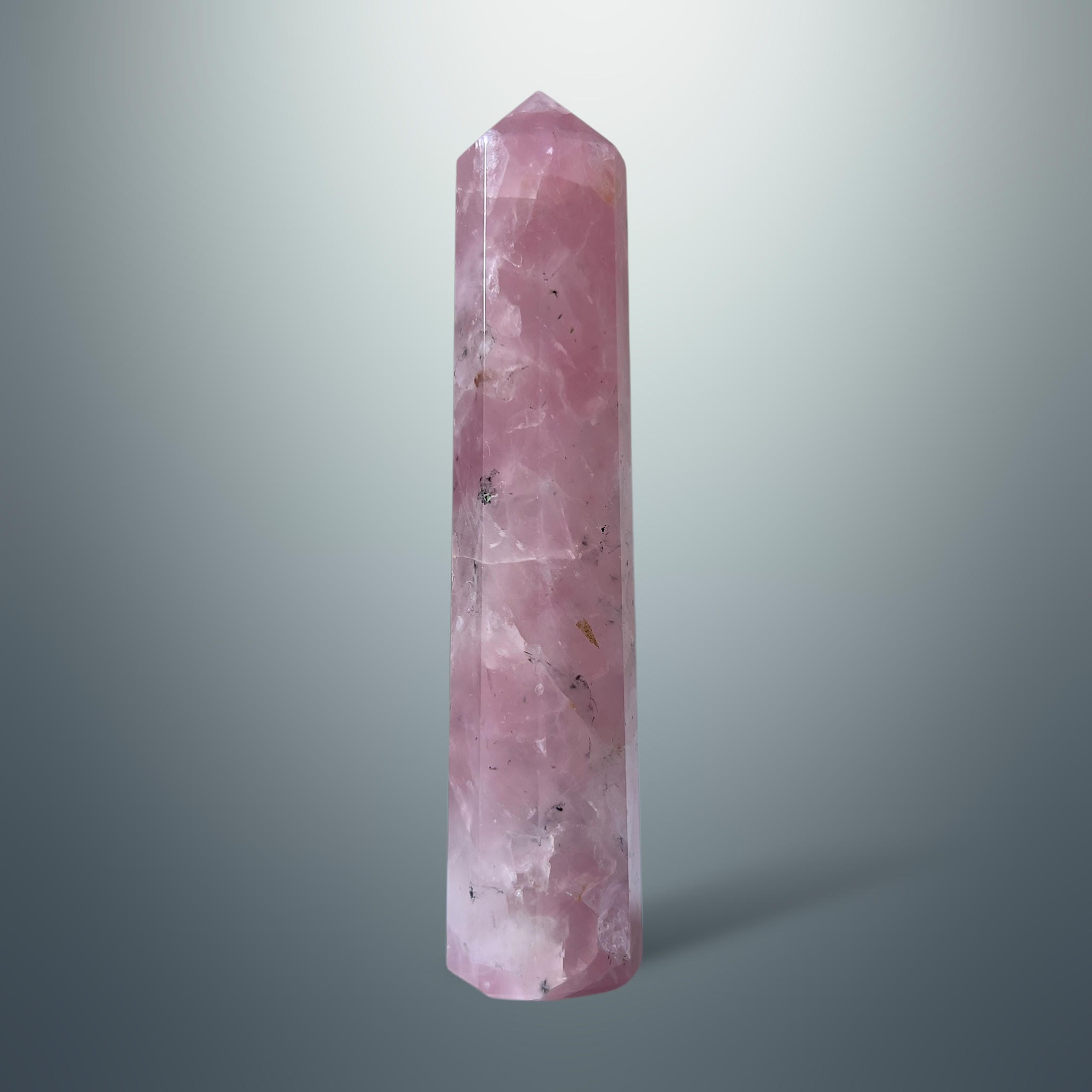 #piezas únicas_torre hexagonal cuarzo rosa 4