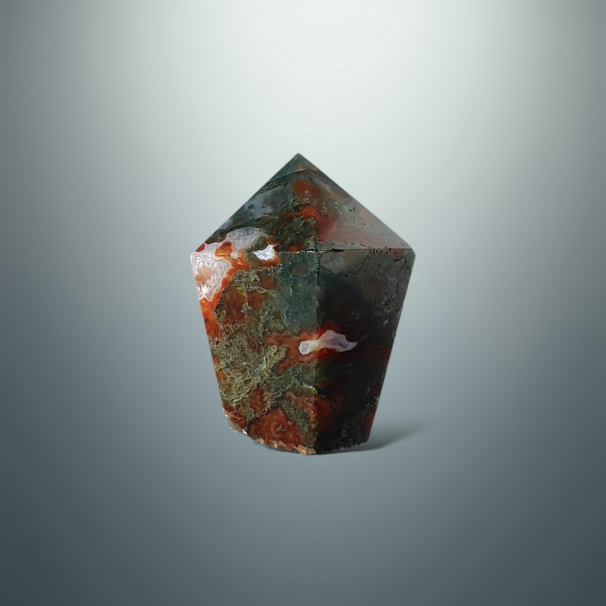 #piezas únicas_punta ágata musgo roja 4