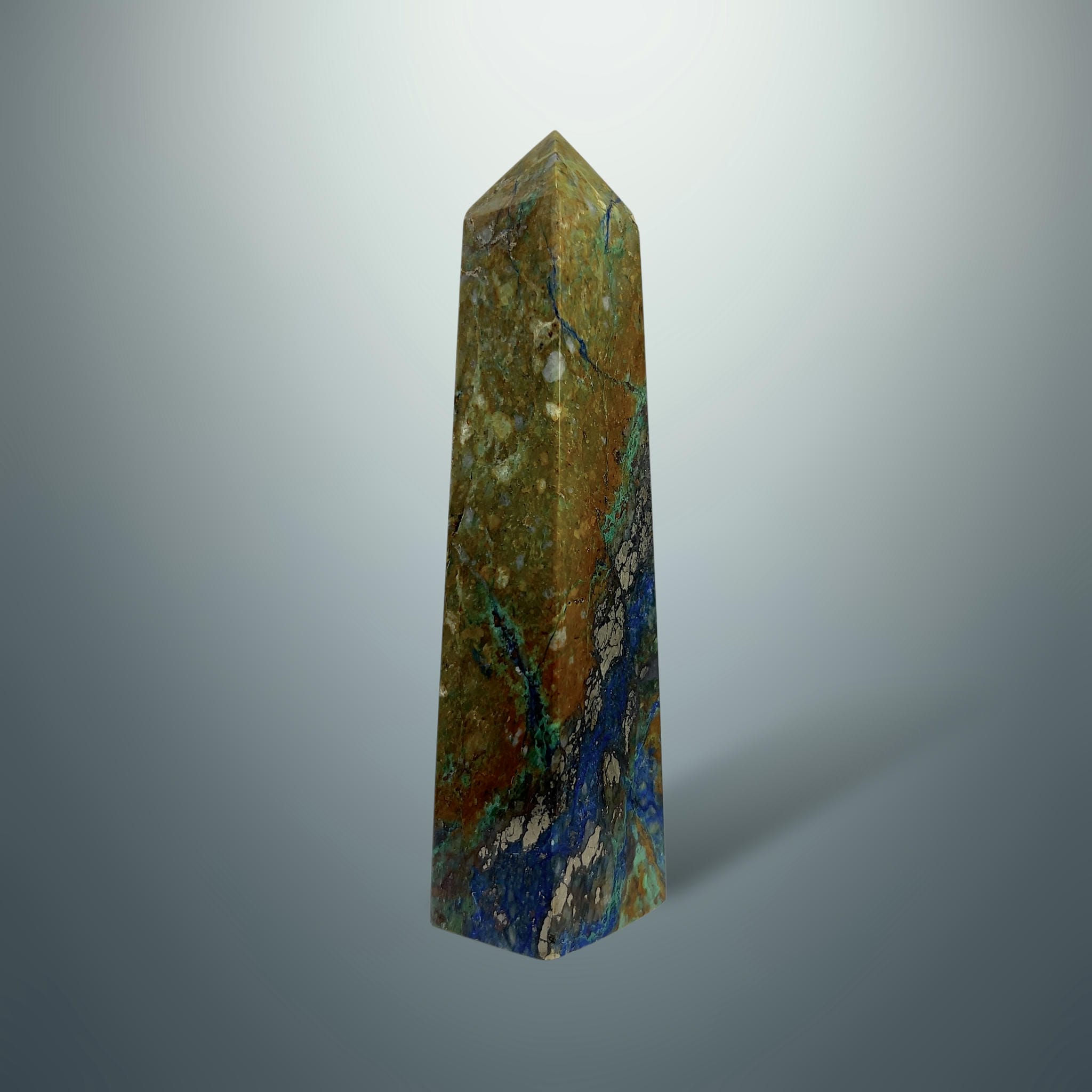 #piezas únicas_torre crisocola con azurita 4