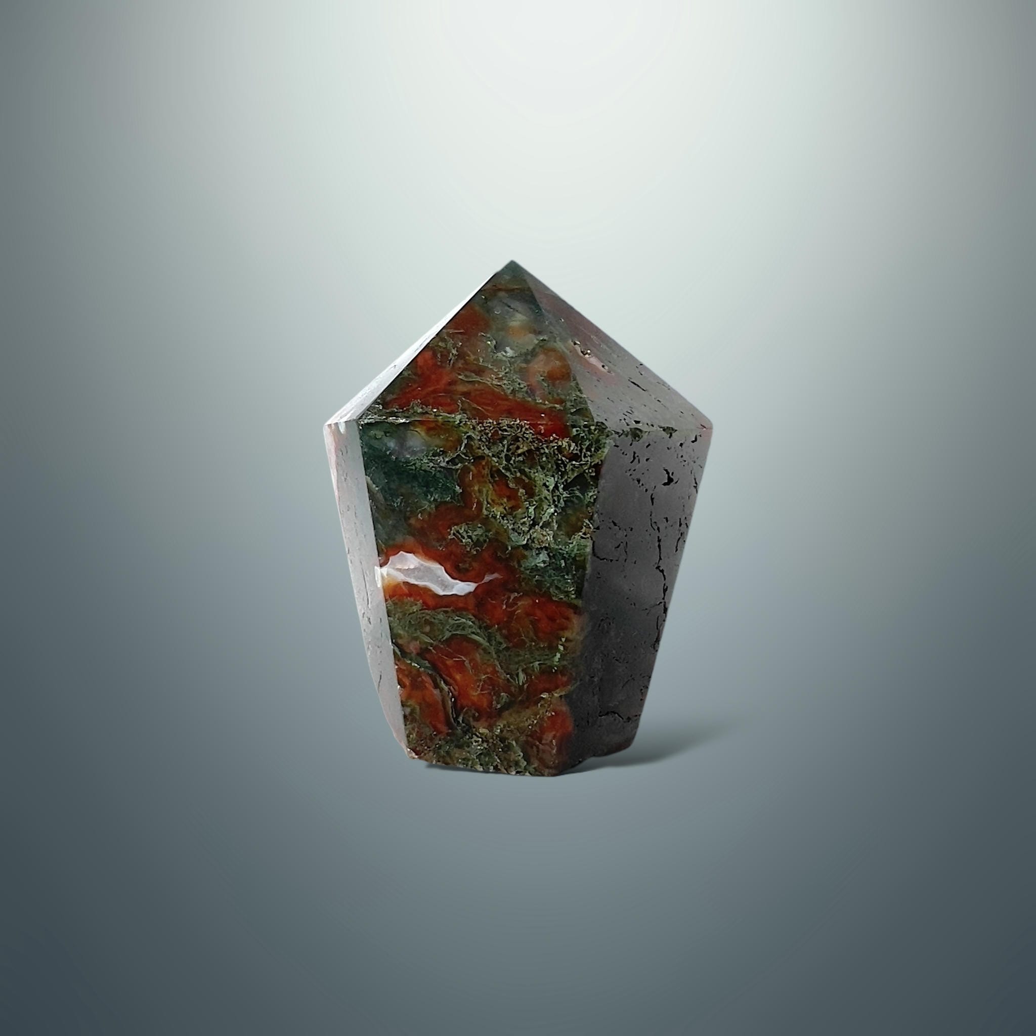 #piezas únicas_punta ágata musgo roja 4