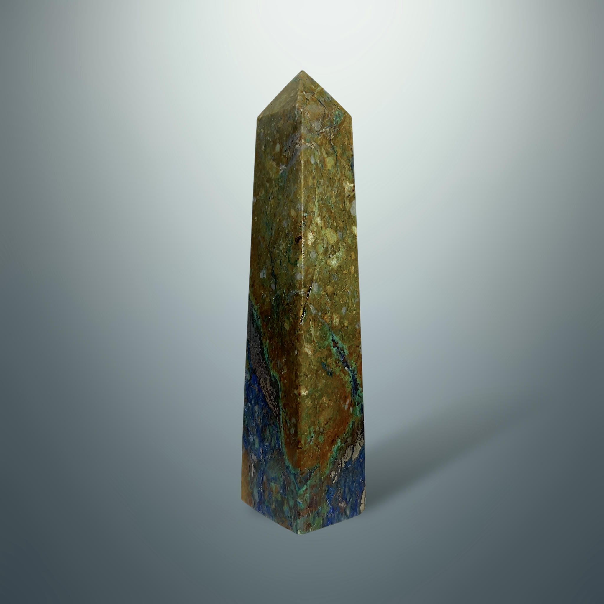 #piezas únicas_torre crisocola con azurita 4