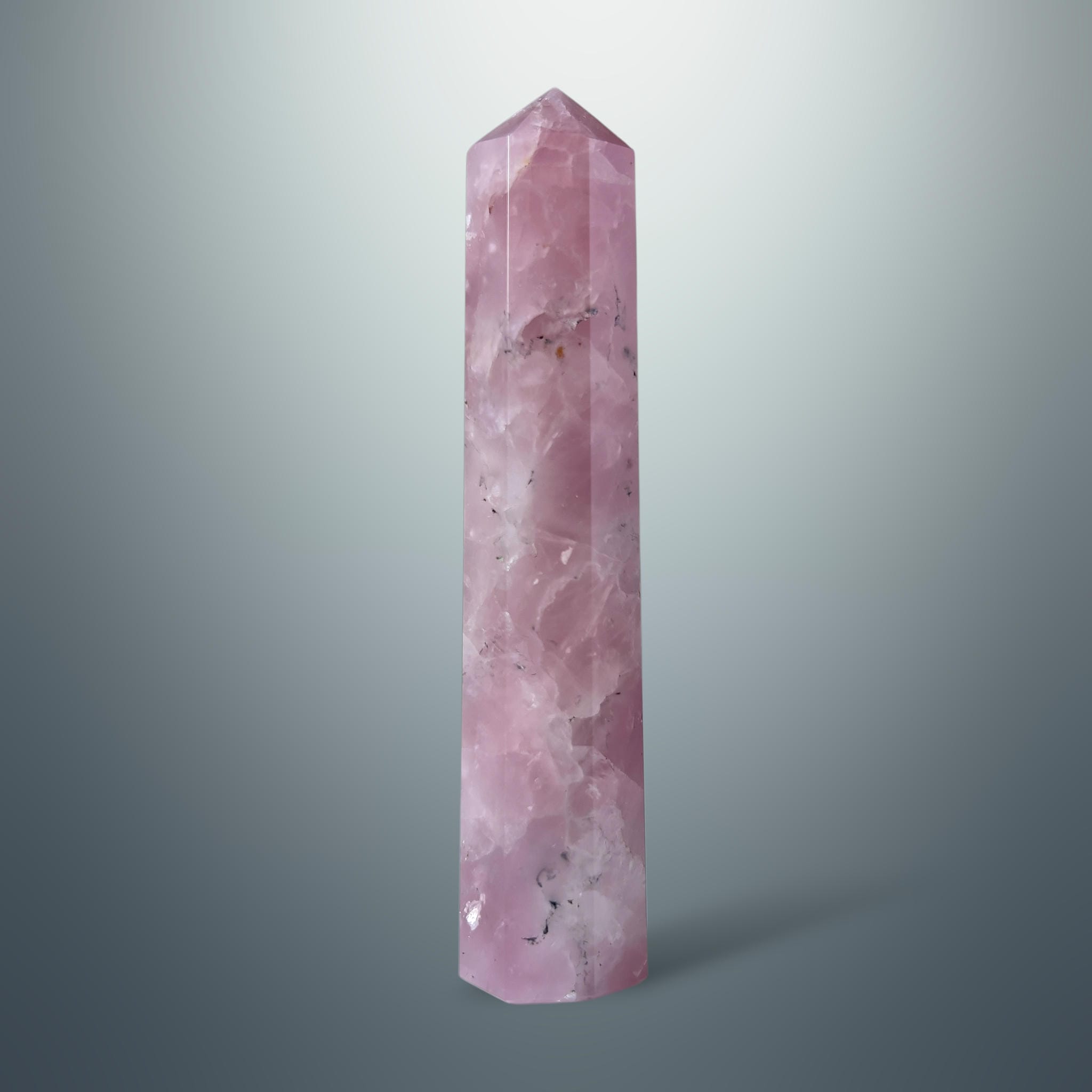 #piezas únicas_torre hexagonal cuarzo rosa 4