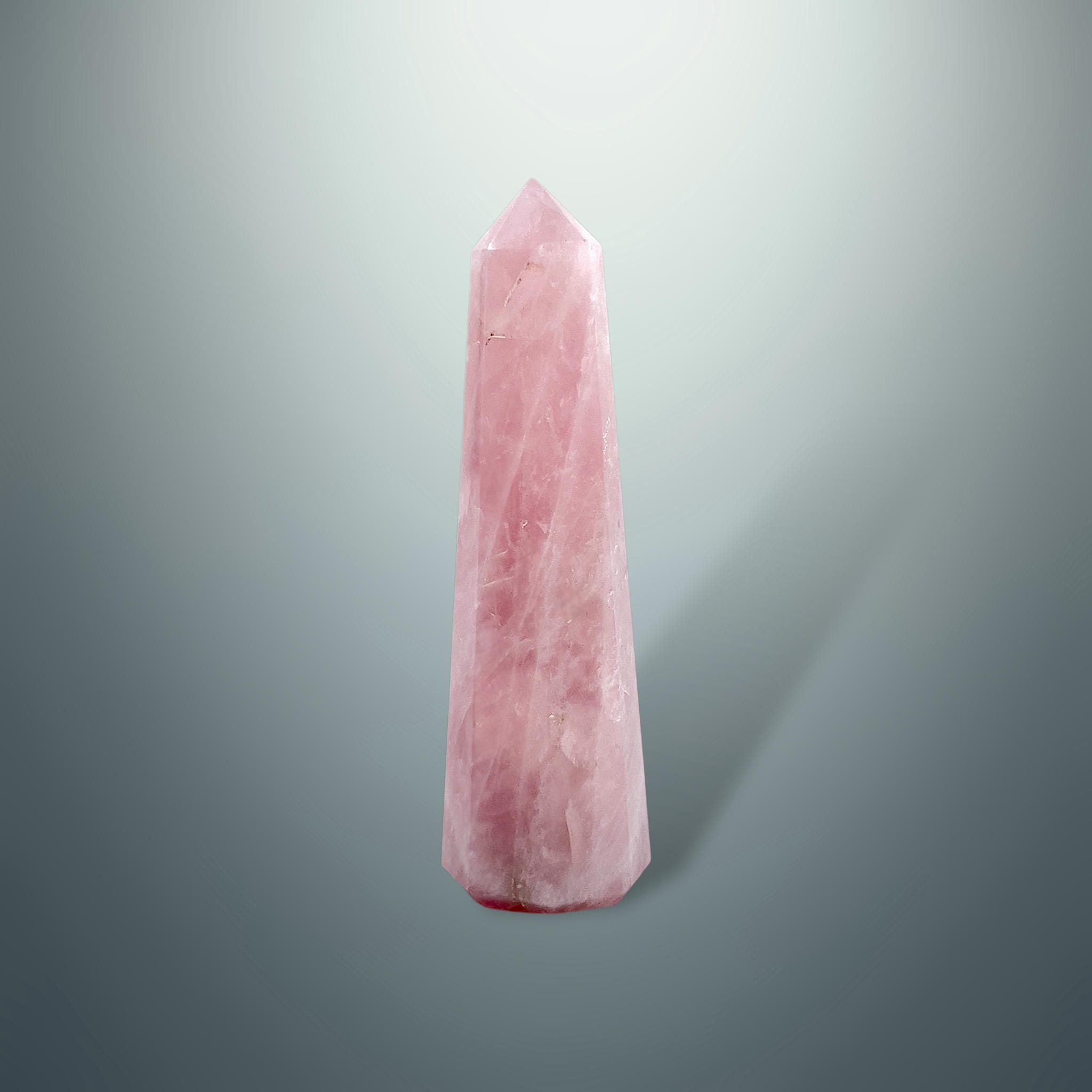 #piezas únicas_torre hexagonal cuarzo rosa 5