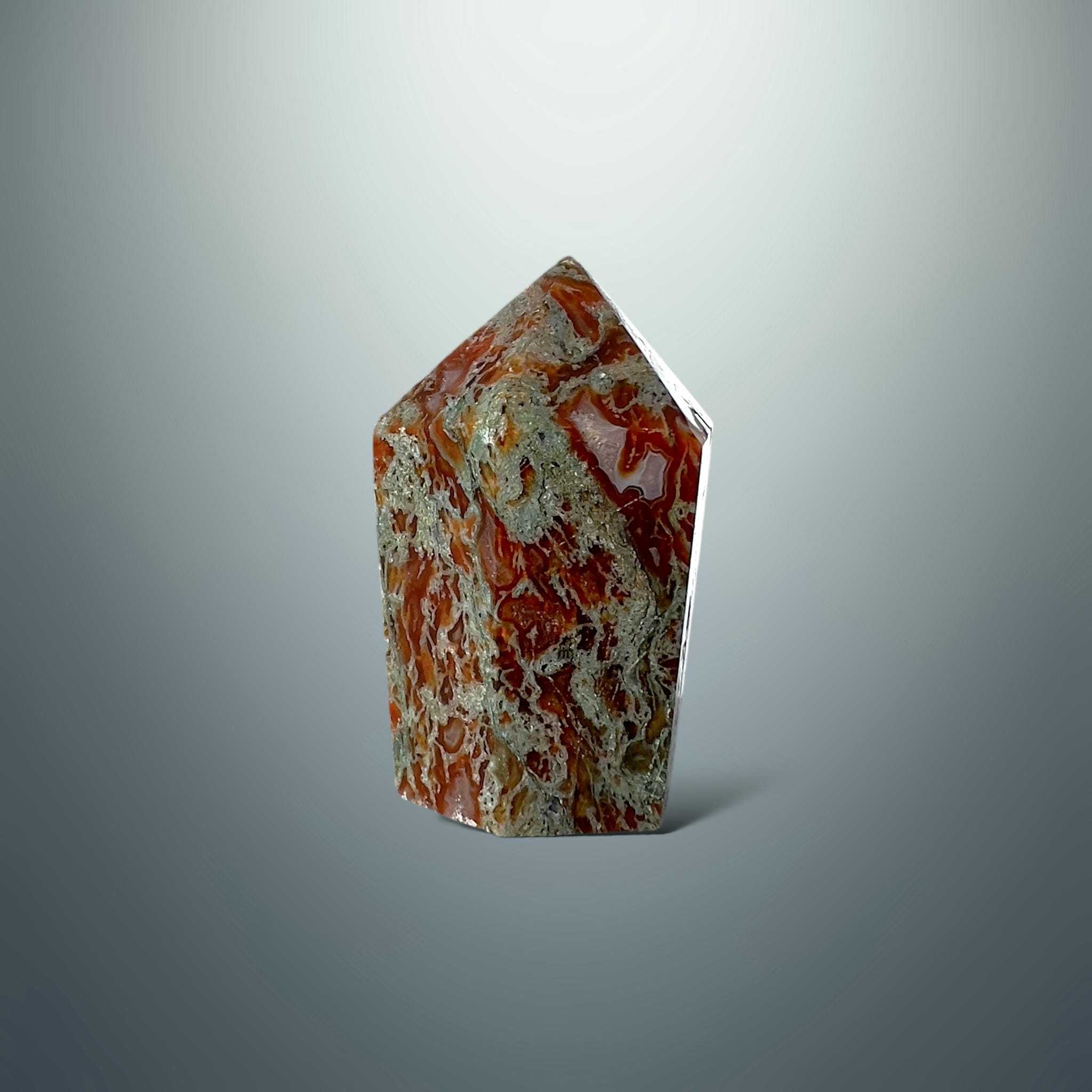 #piezas únicas_punta ágata musgo roja 5