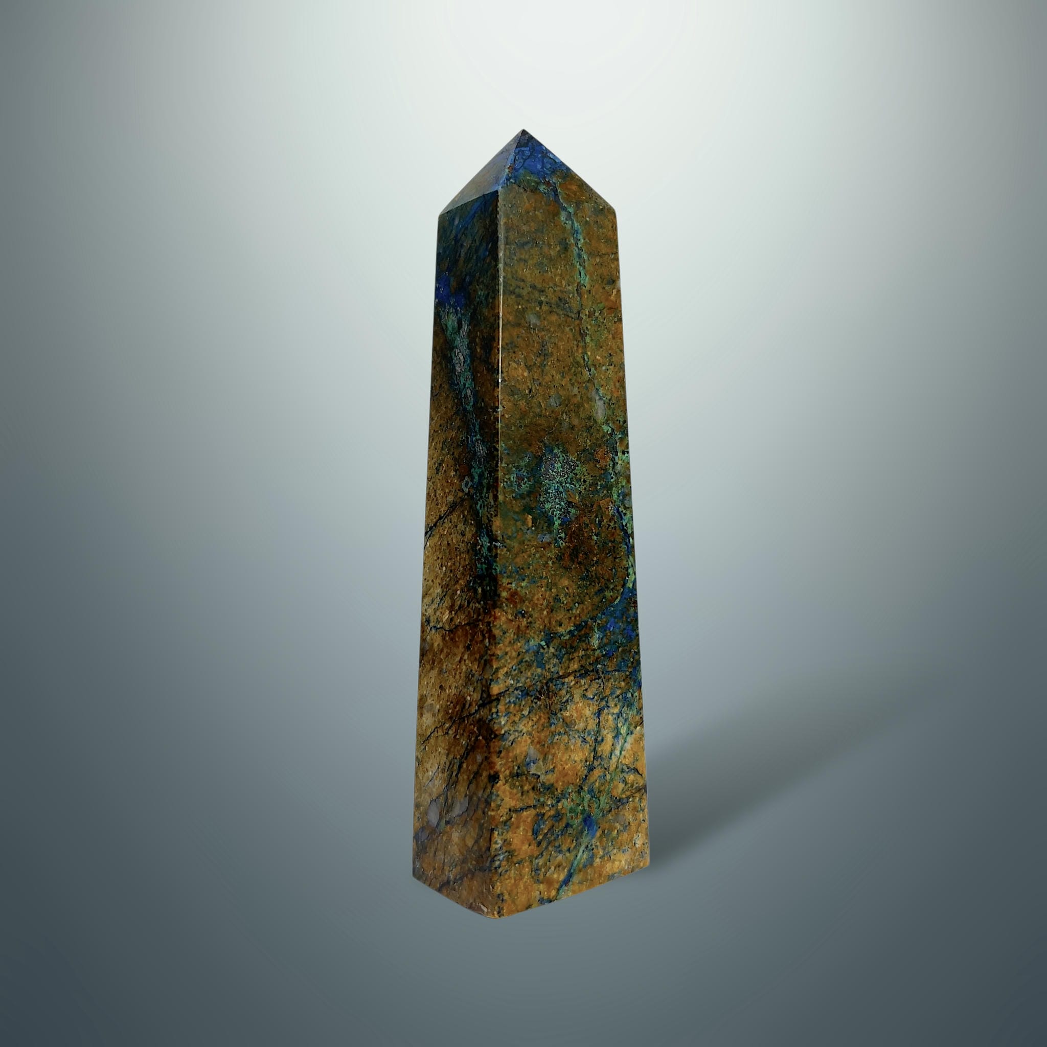 #piezas únicas_torre crisocola con azurita 5