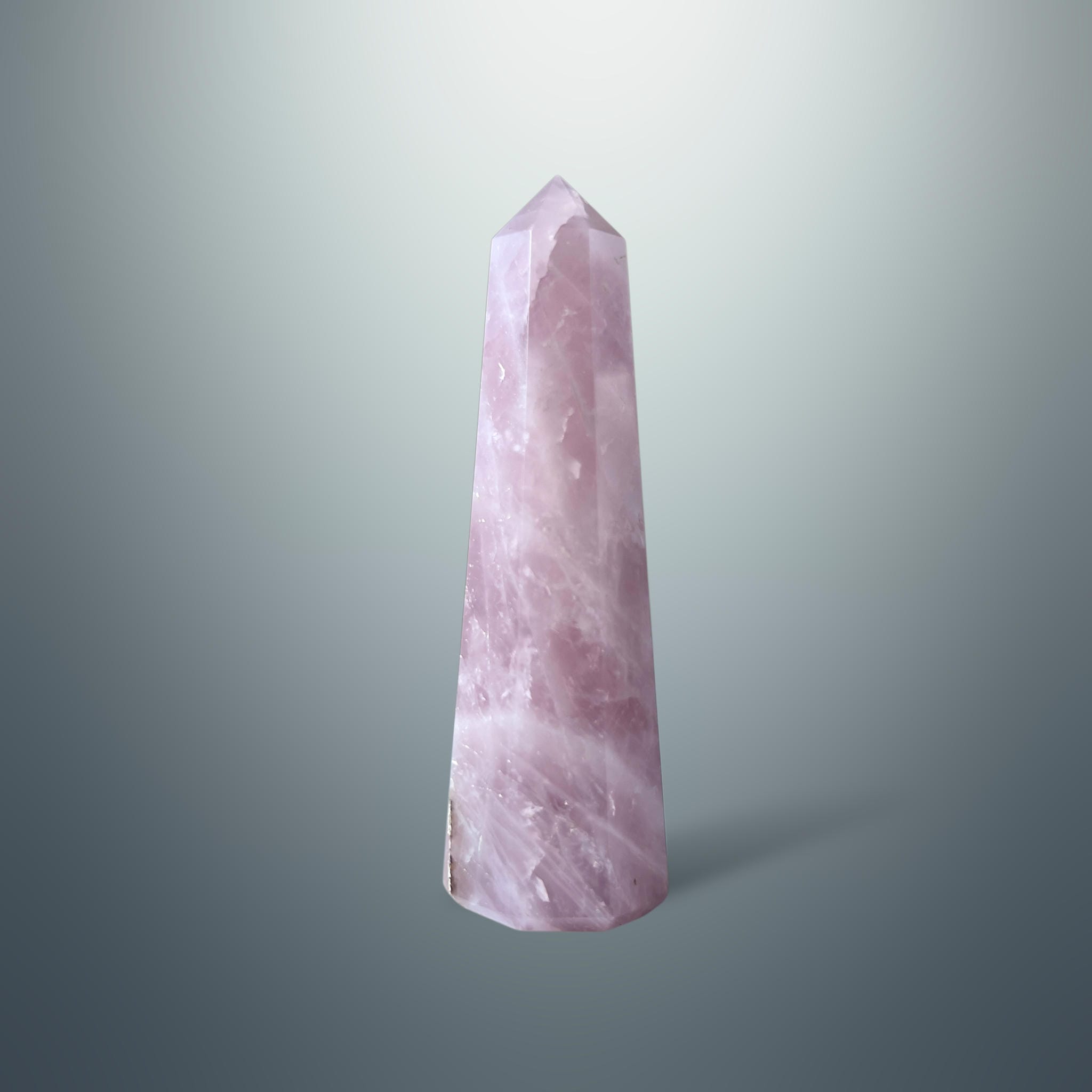 #piezas únicas_torre hexagonal cuarzo rosa 5