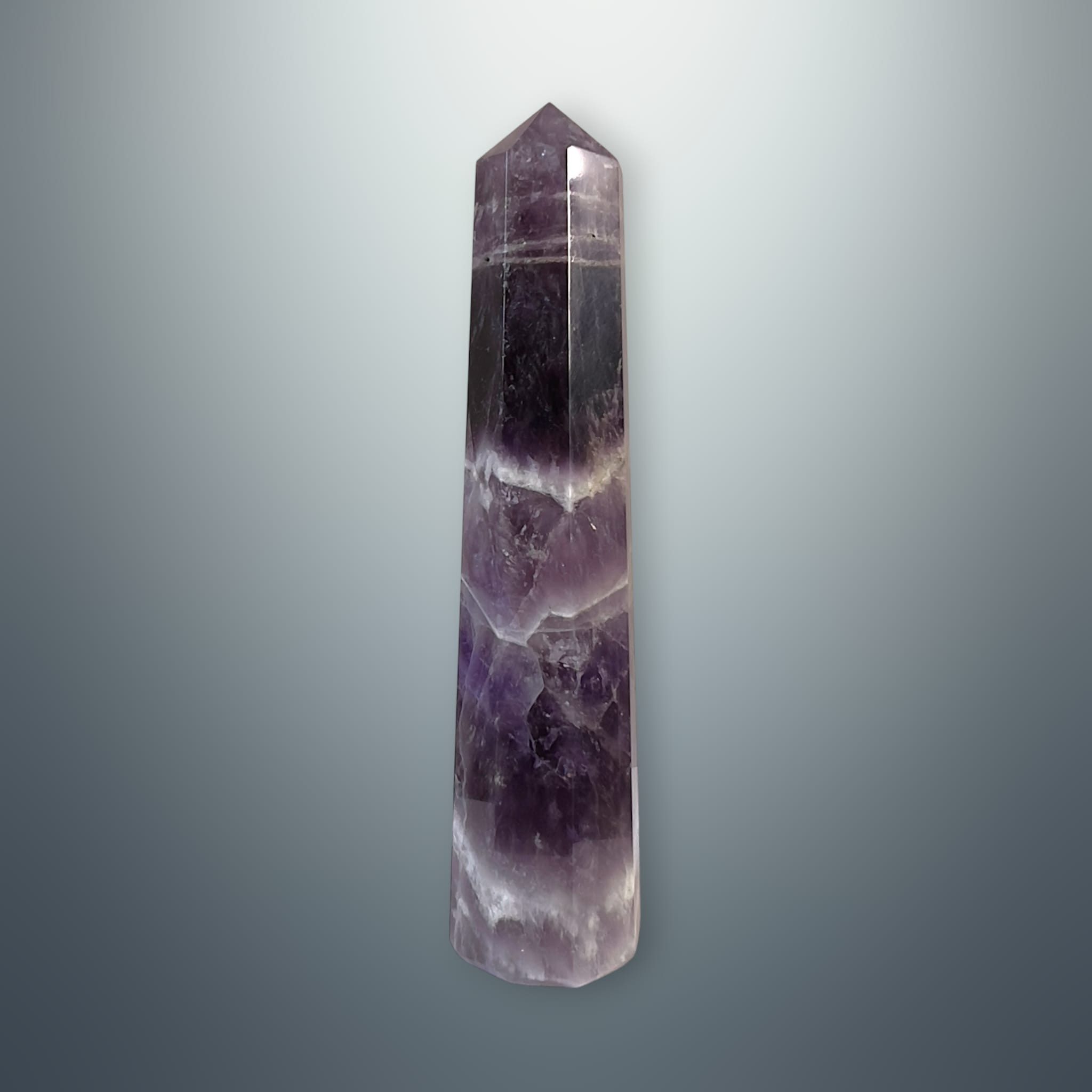 #piezas únicas_torre hexagonal amatista chevron 6