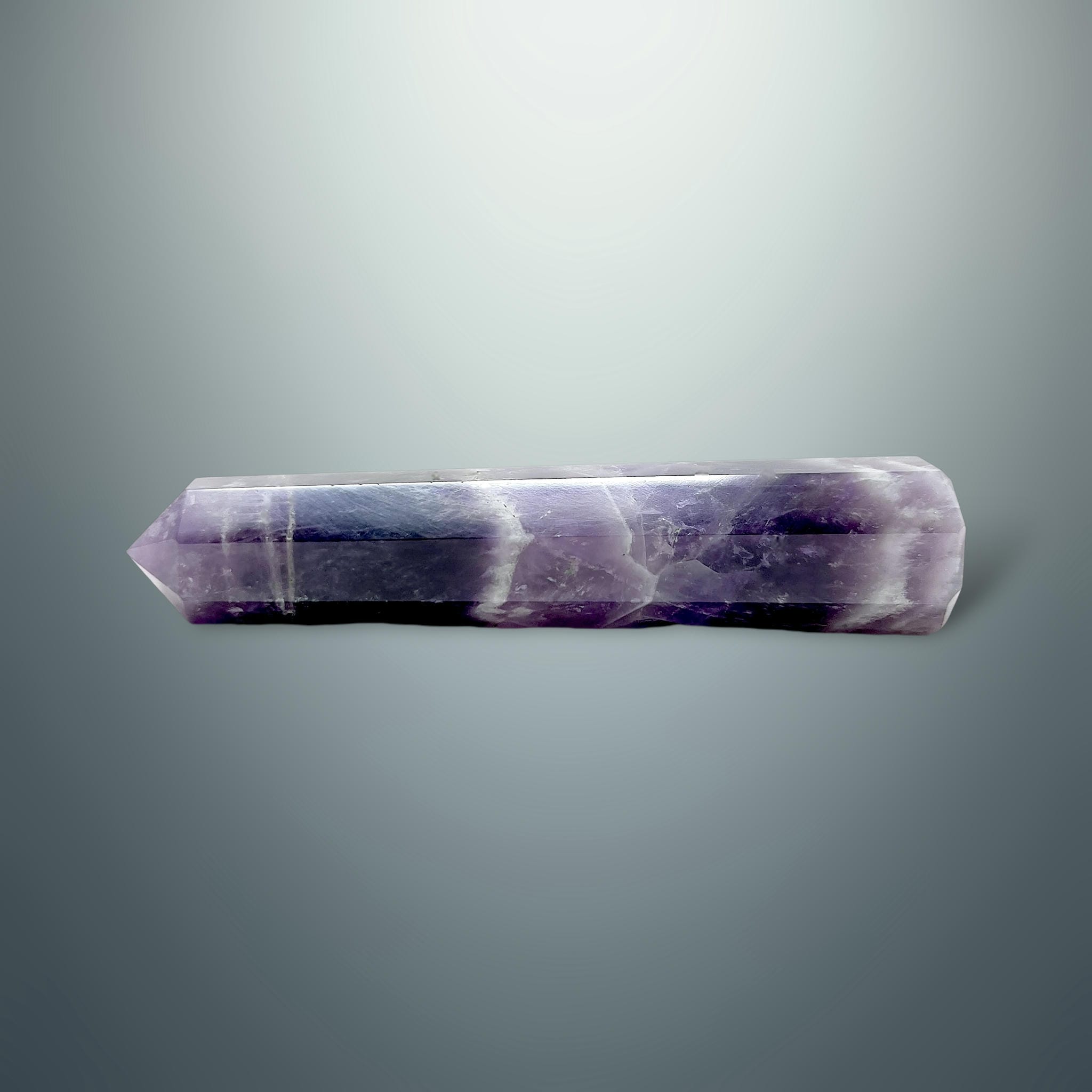 #piezas únicas_torre hexagonal amatista chevron 6